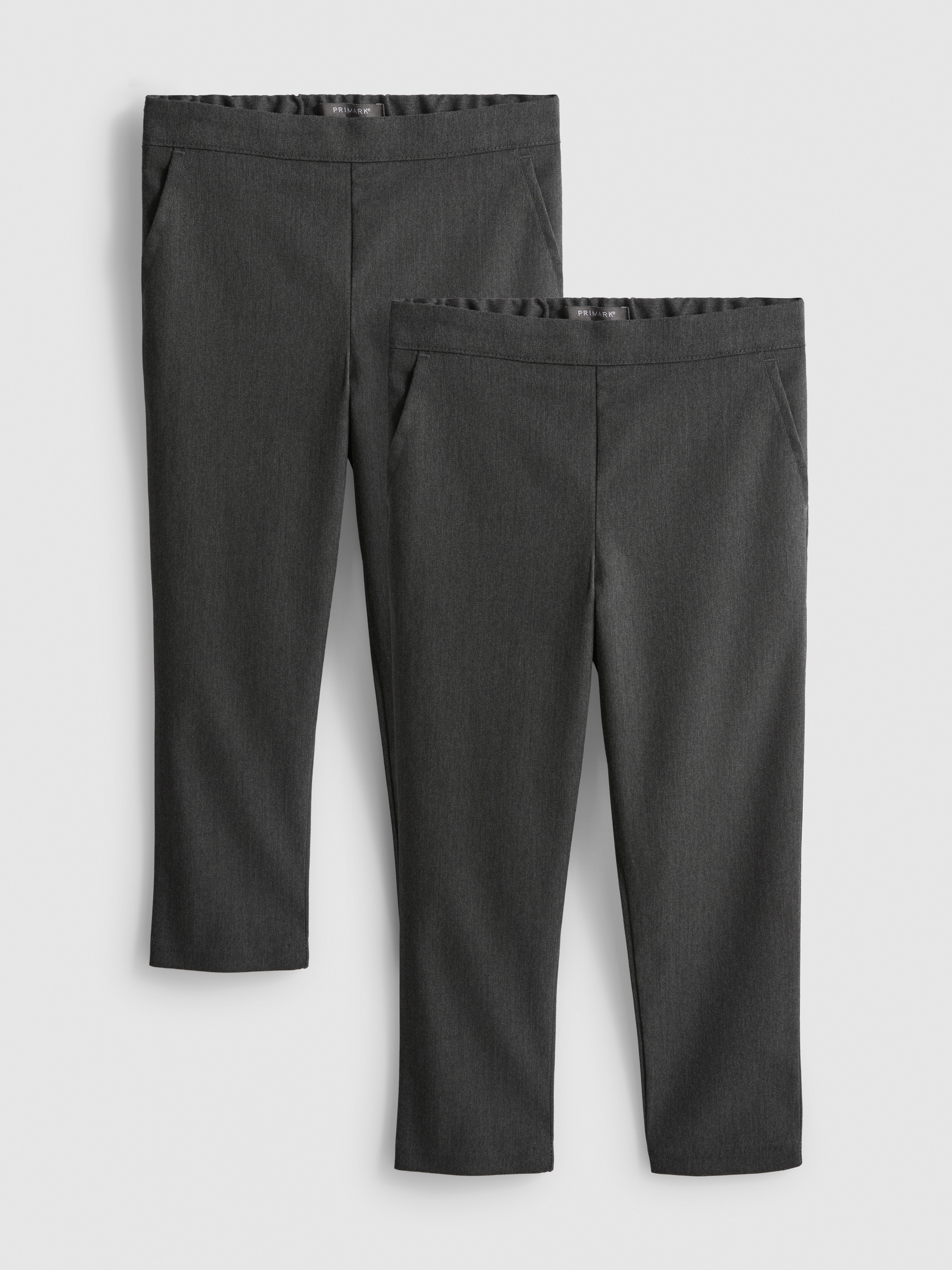 3-7yrs | 2pk Pull On School Trousers