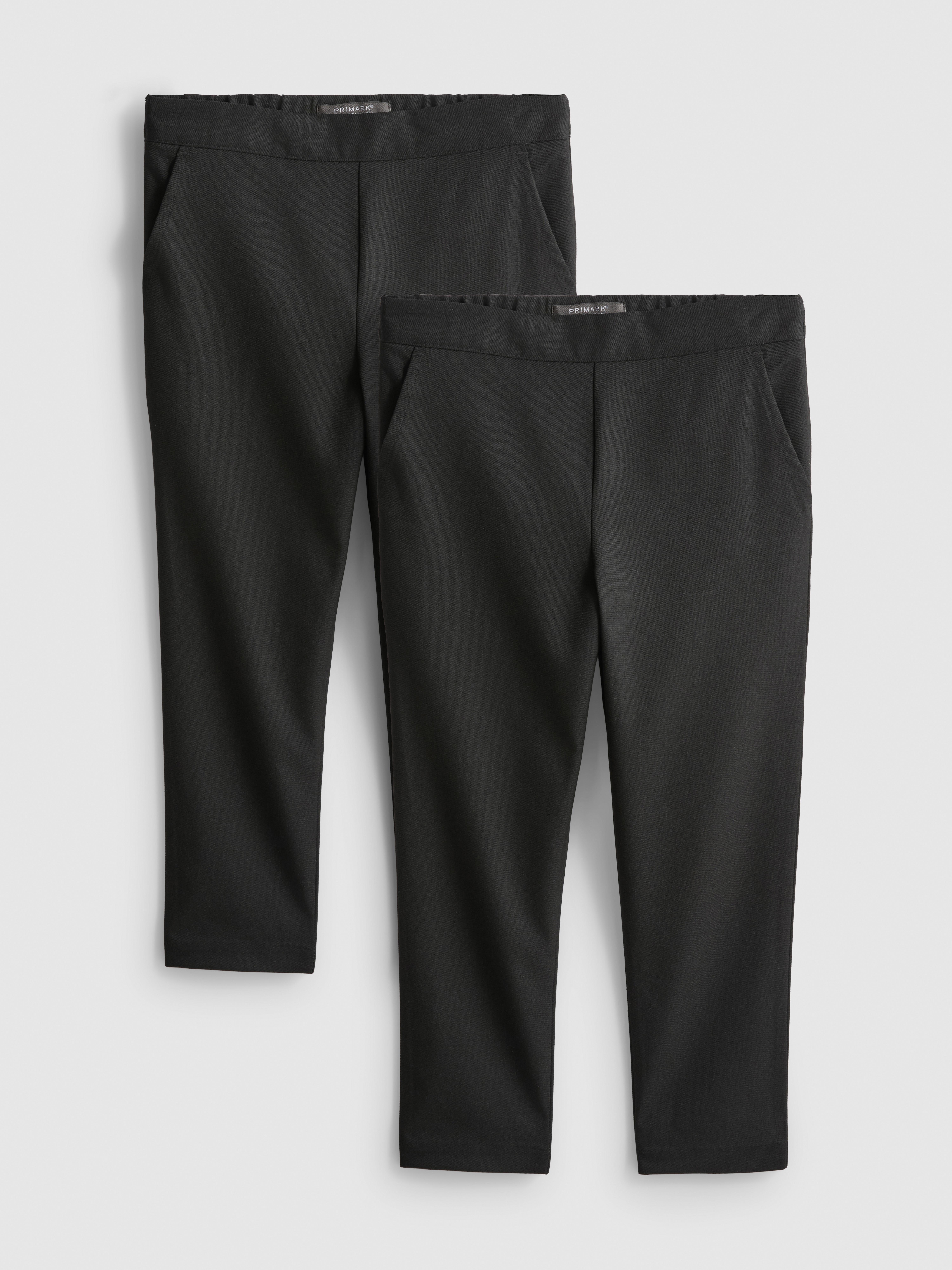 3-7yrs | 2pk Pull On School Trousers