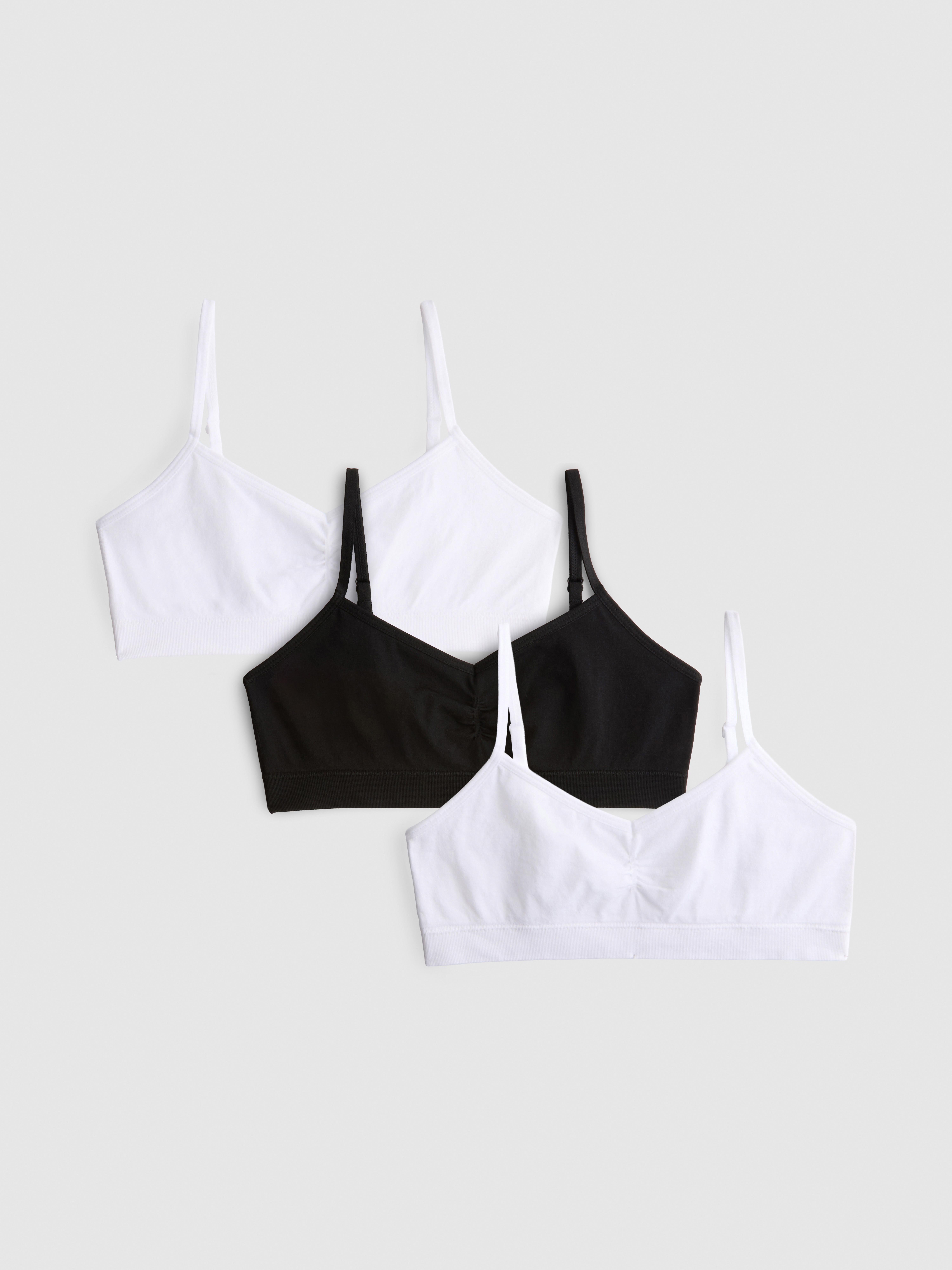 7-15yrs | 3pk Seamless Spaghetti Strap Cropped Tops