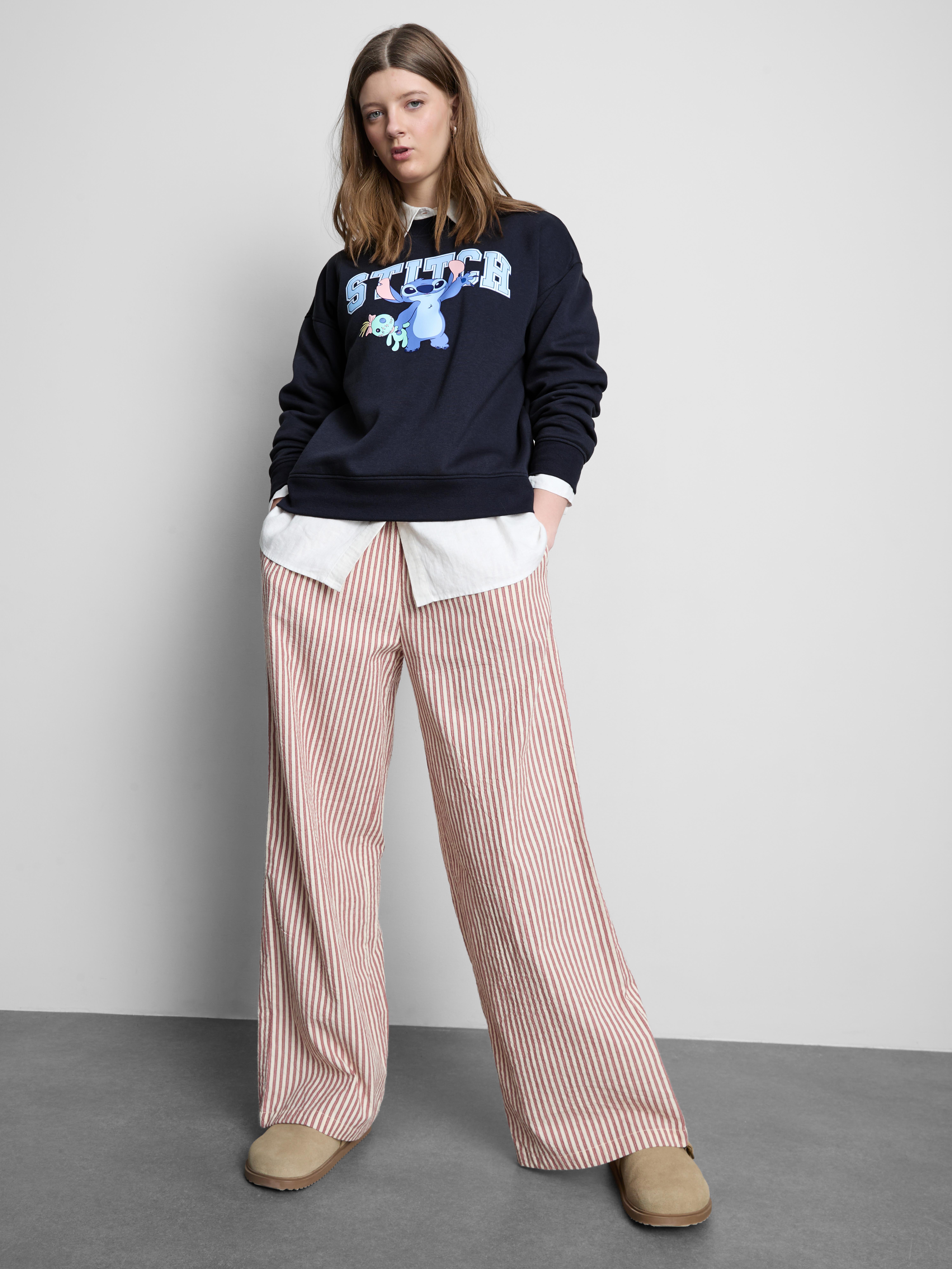 Luźna bluza z nadrukiem Disney Stich