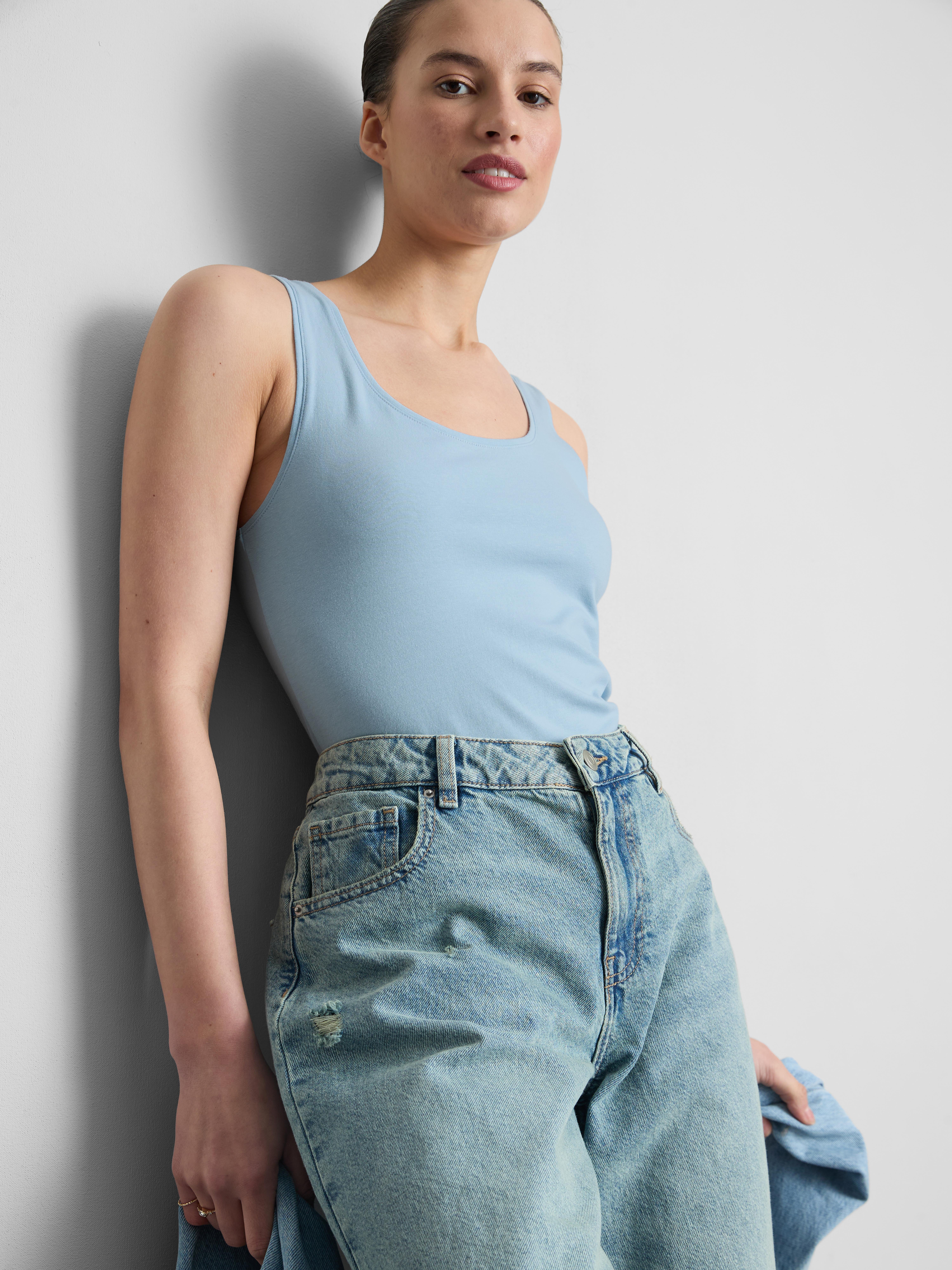 Cotton Rich Stretch Tank