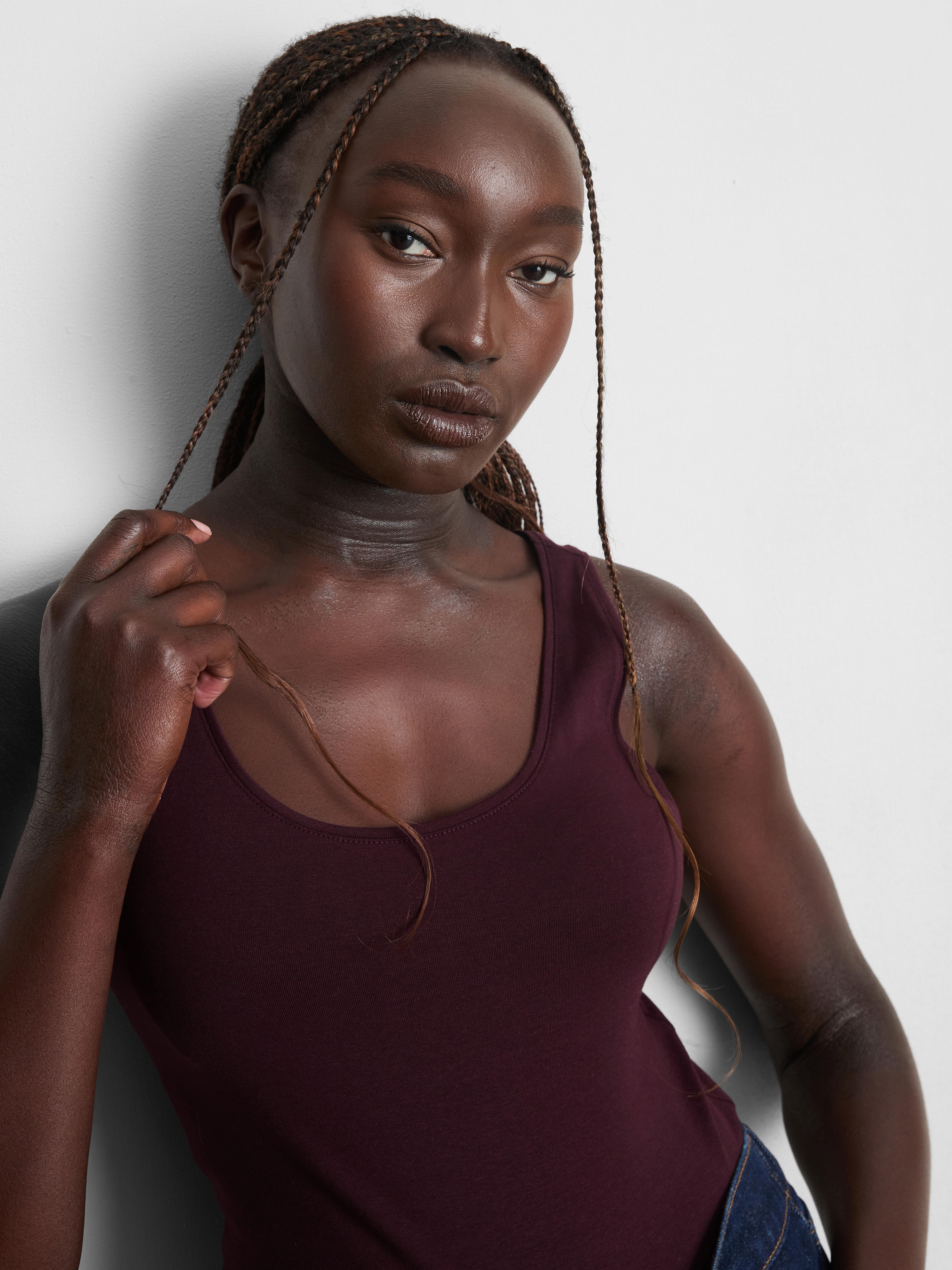 Cotton Rich Stretch Tank