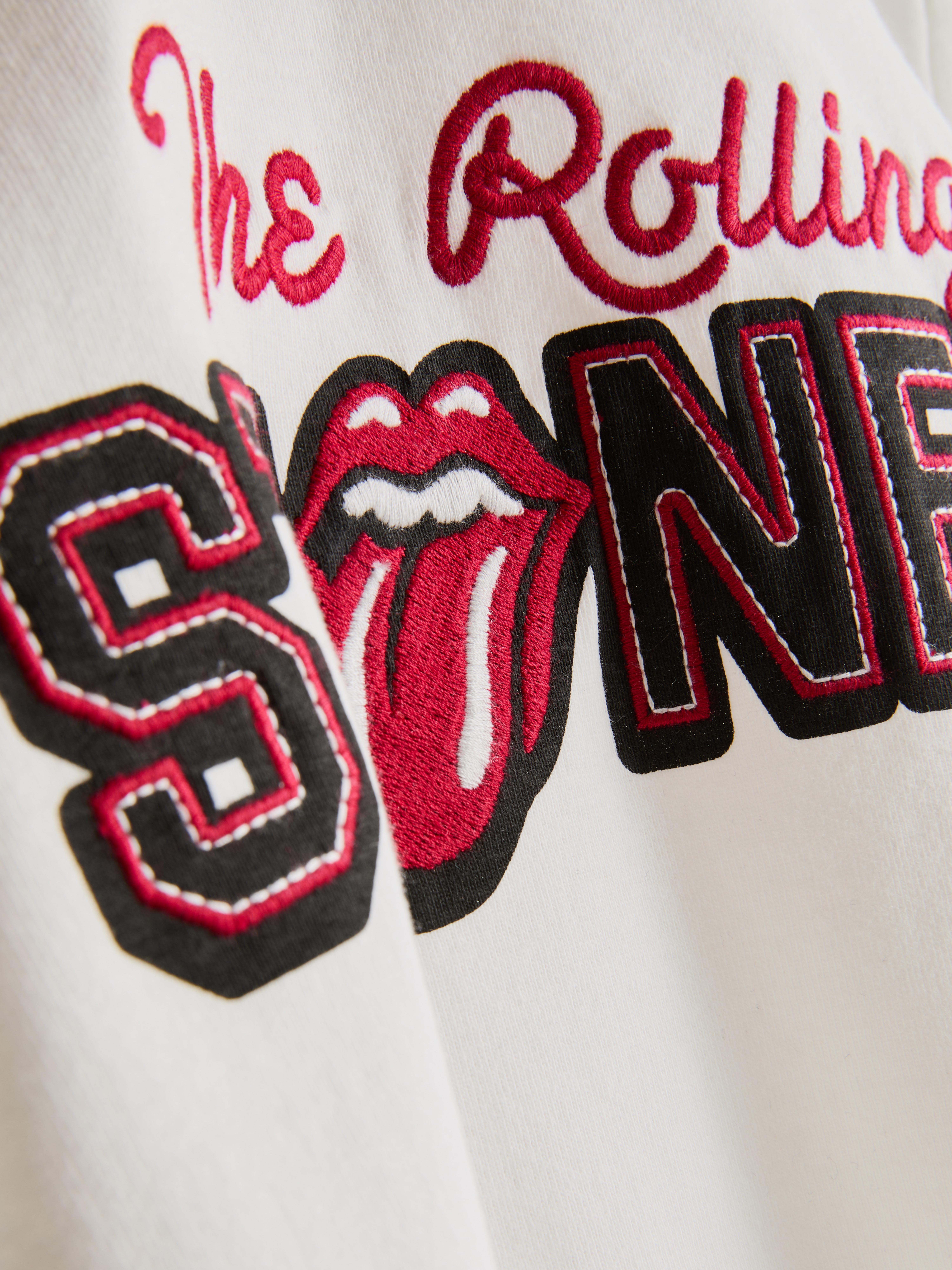 The Rolling Stones Cotton Graphic Ringer Tee