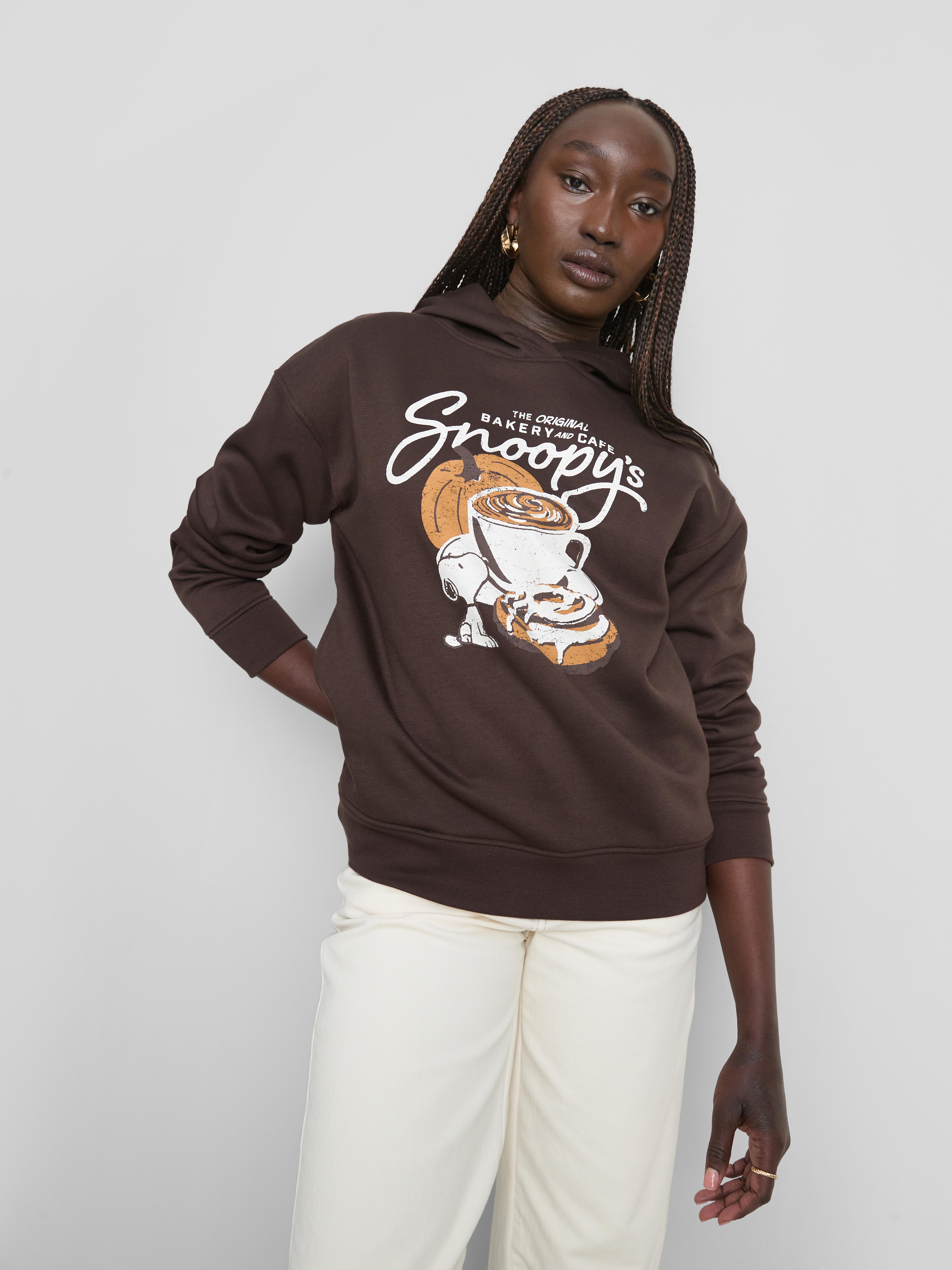 Snoopy Cotton Blend Graphic Hoodie