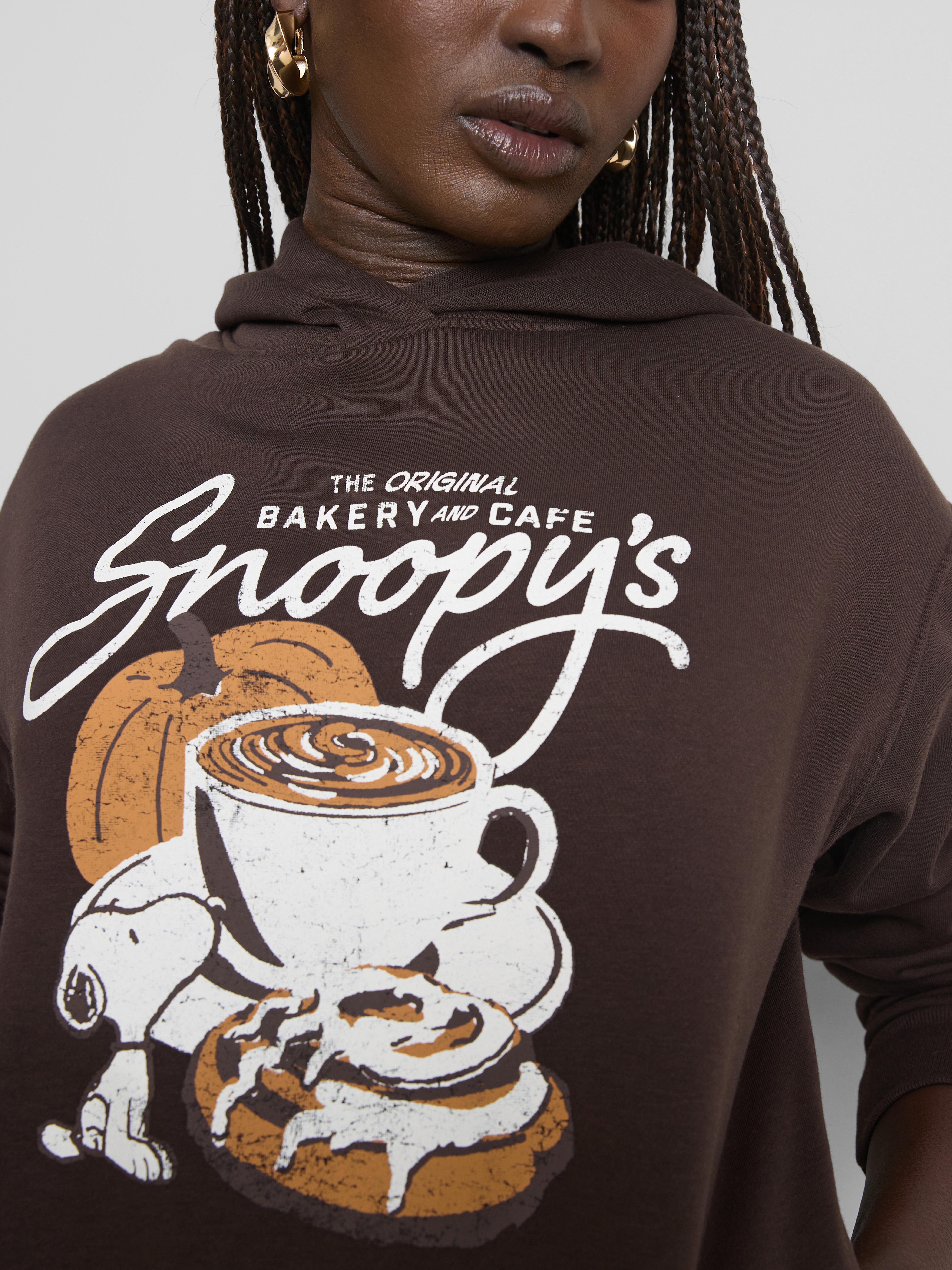 Snoopy Cotton Blend Graphic Hoodie