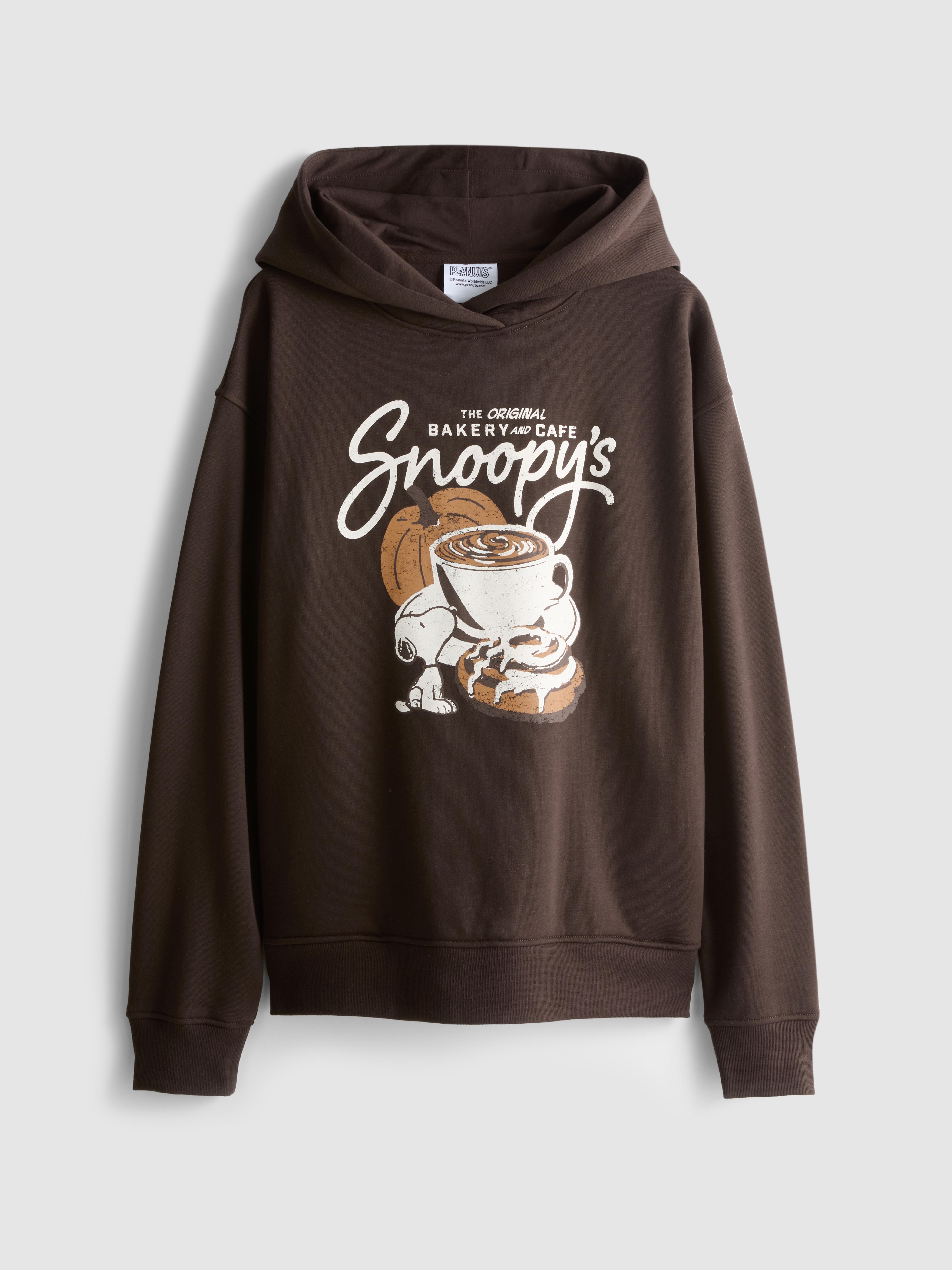 Snoopy Cotton Blend Graphic Hoodie