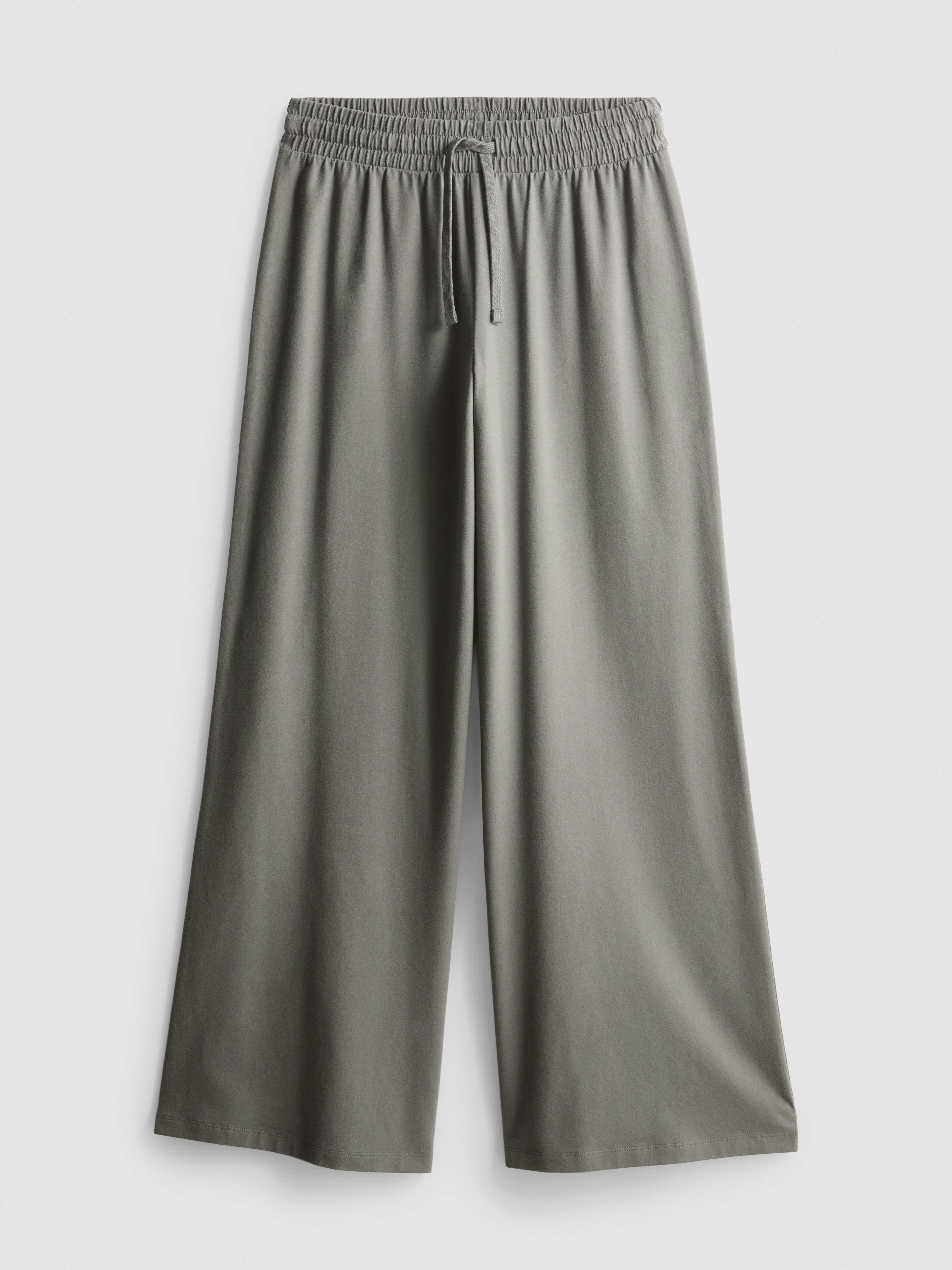 Mid-Rise Cotton Rich Straight Leg Pants