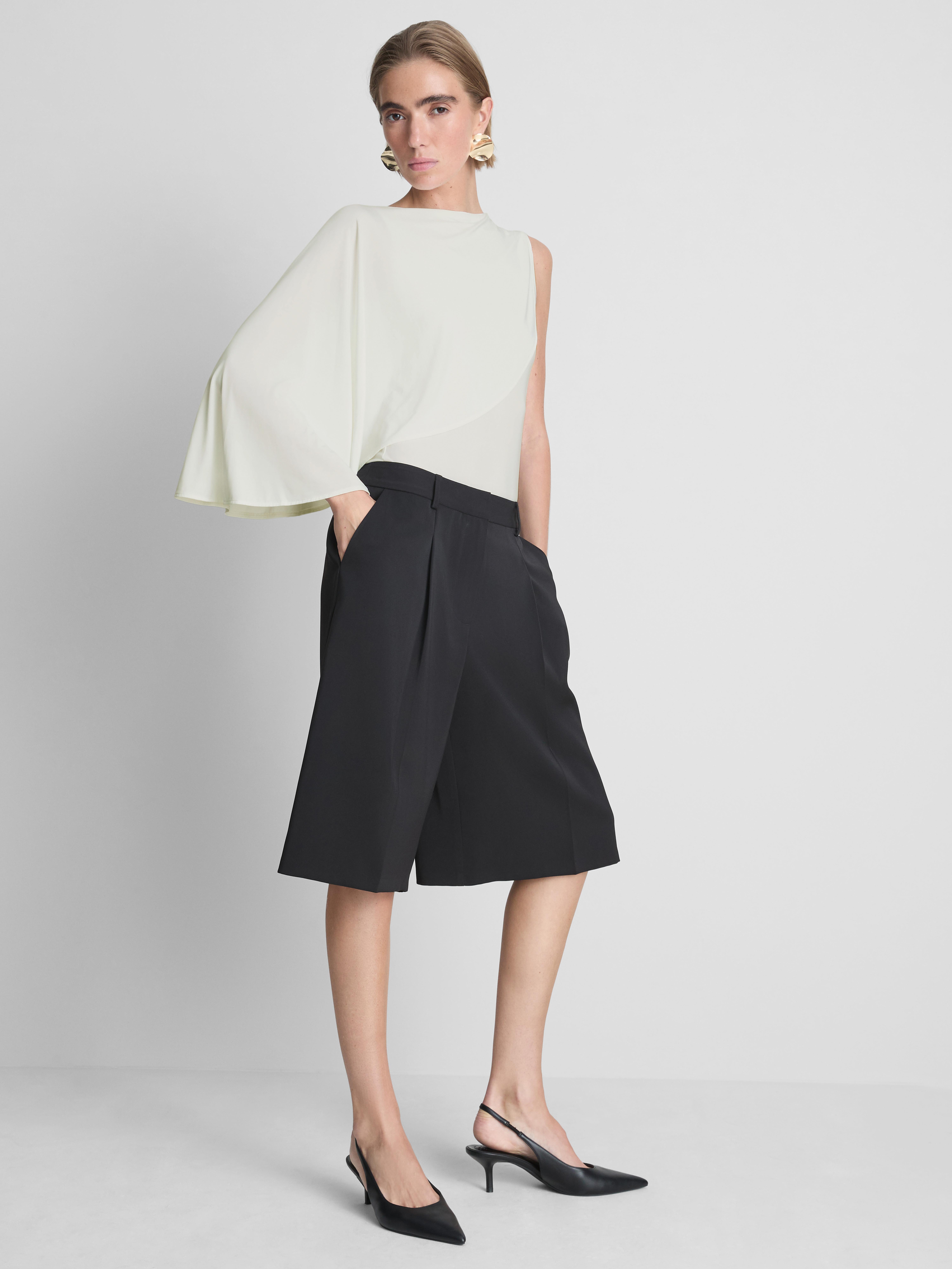 Asymmetric Cape Top Ivory