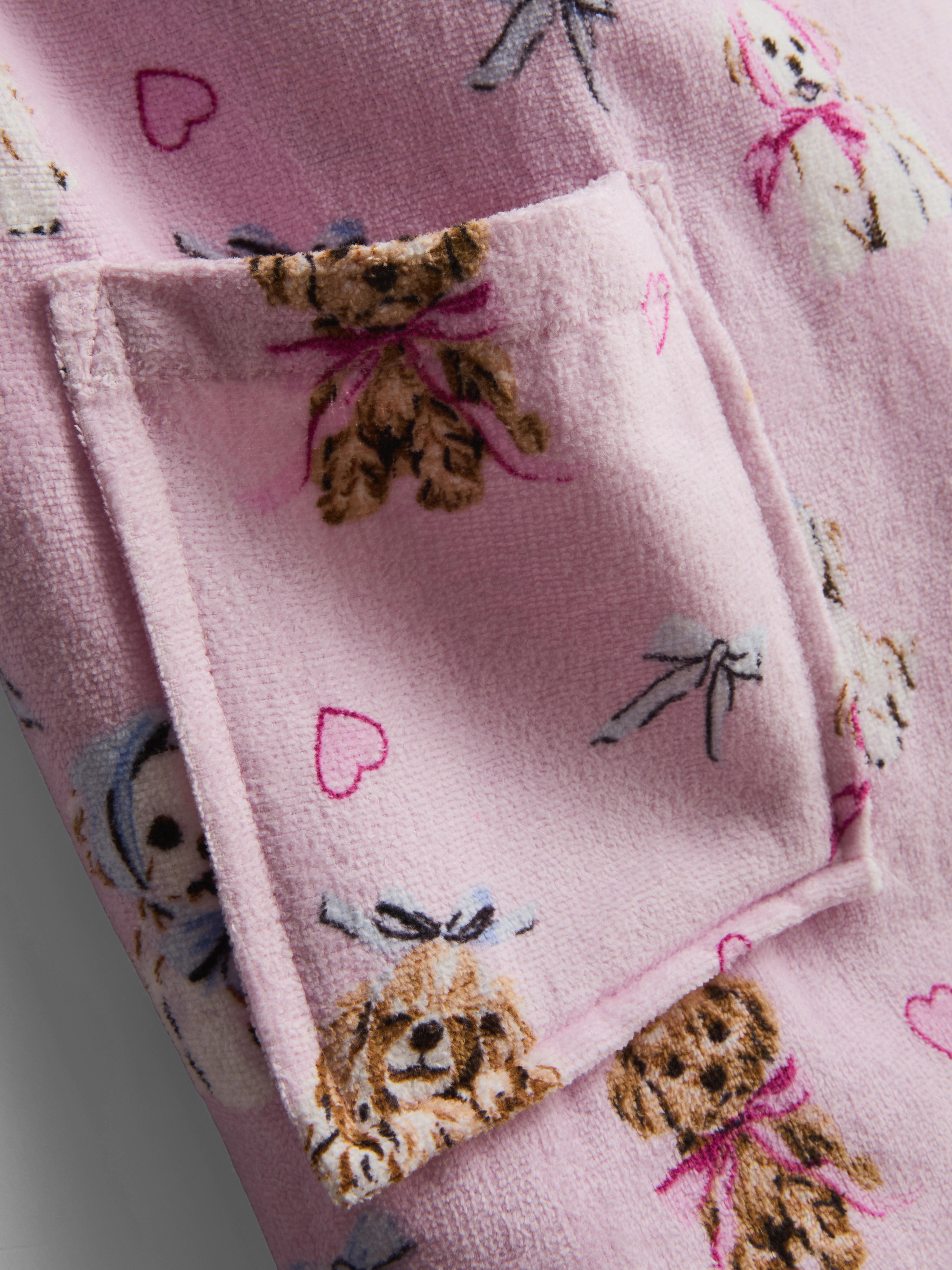 Badstoffen handdoek van puur katoen met patroon