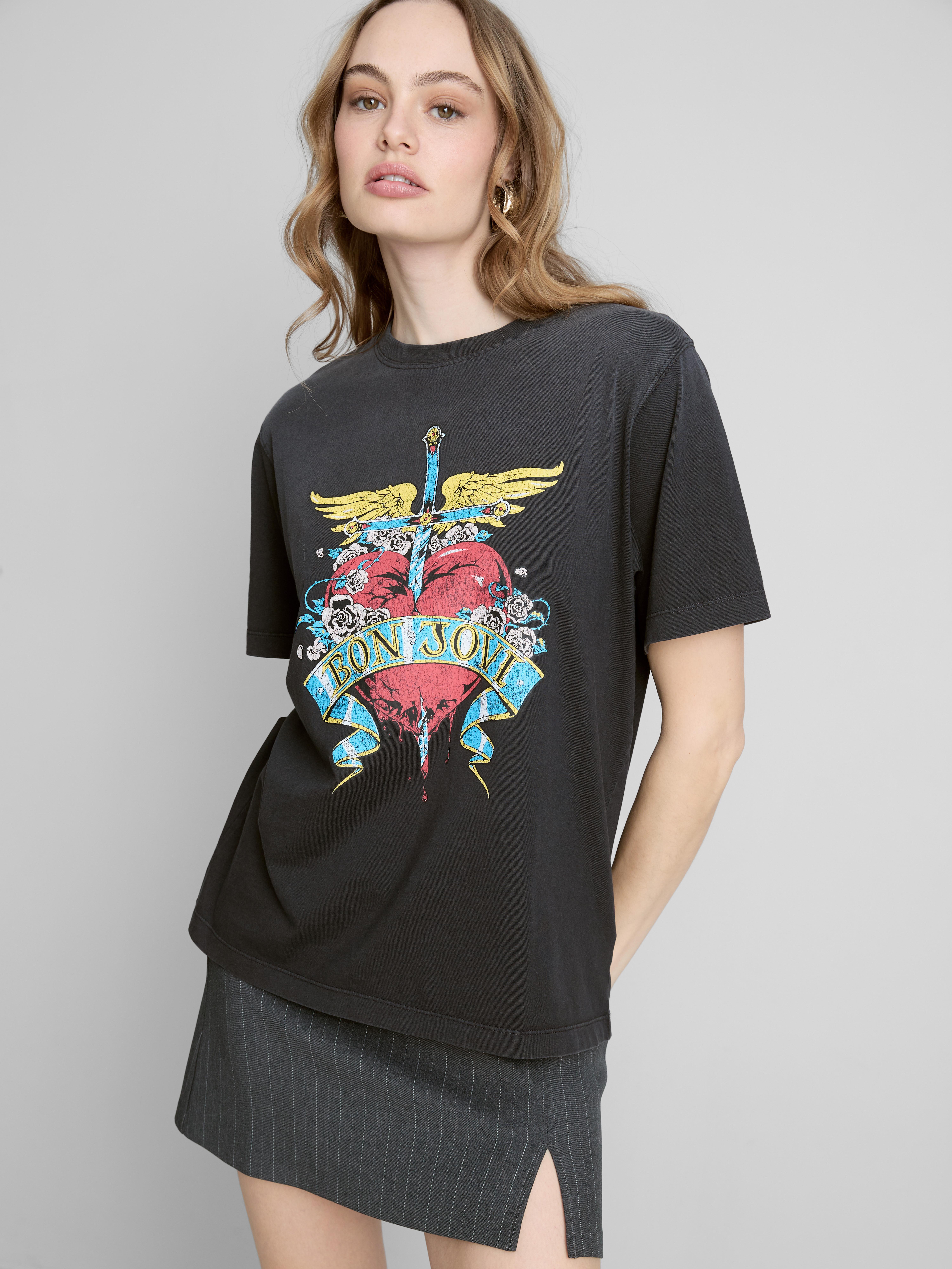 Bon Jovi Cotton Graphic Tour Tee
