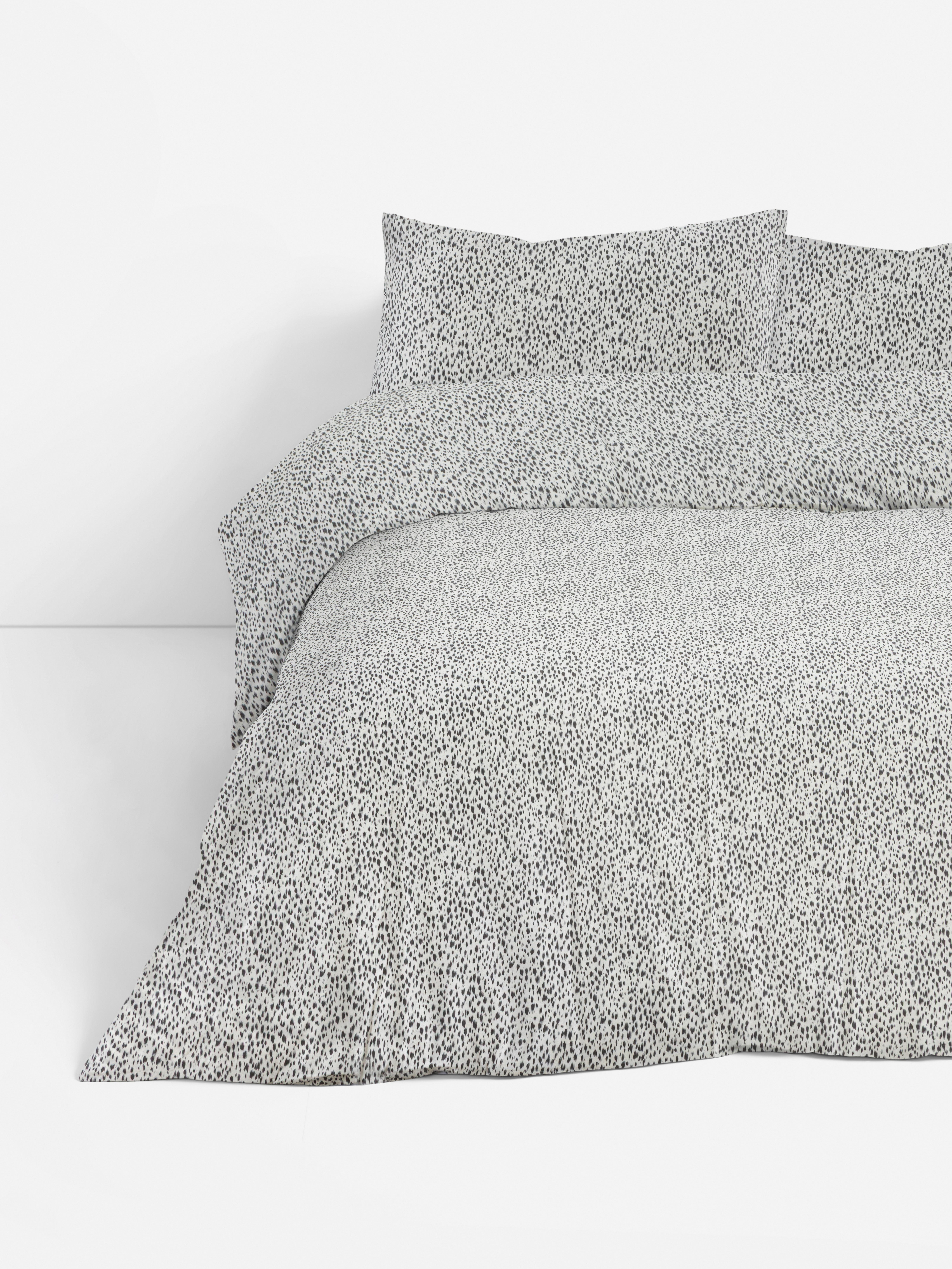 Bettwäscheset aus aufgerauter Baumwolle mit Animal-Print, Doppelbett