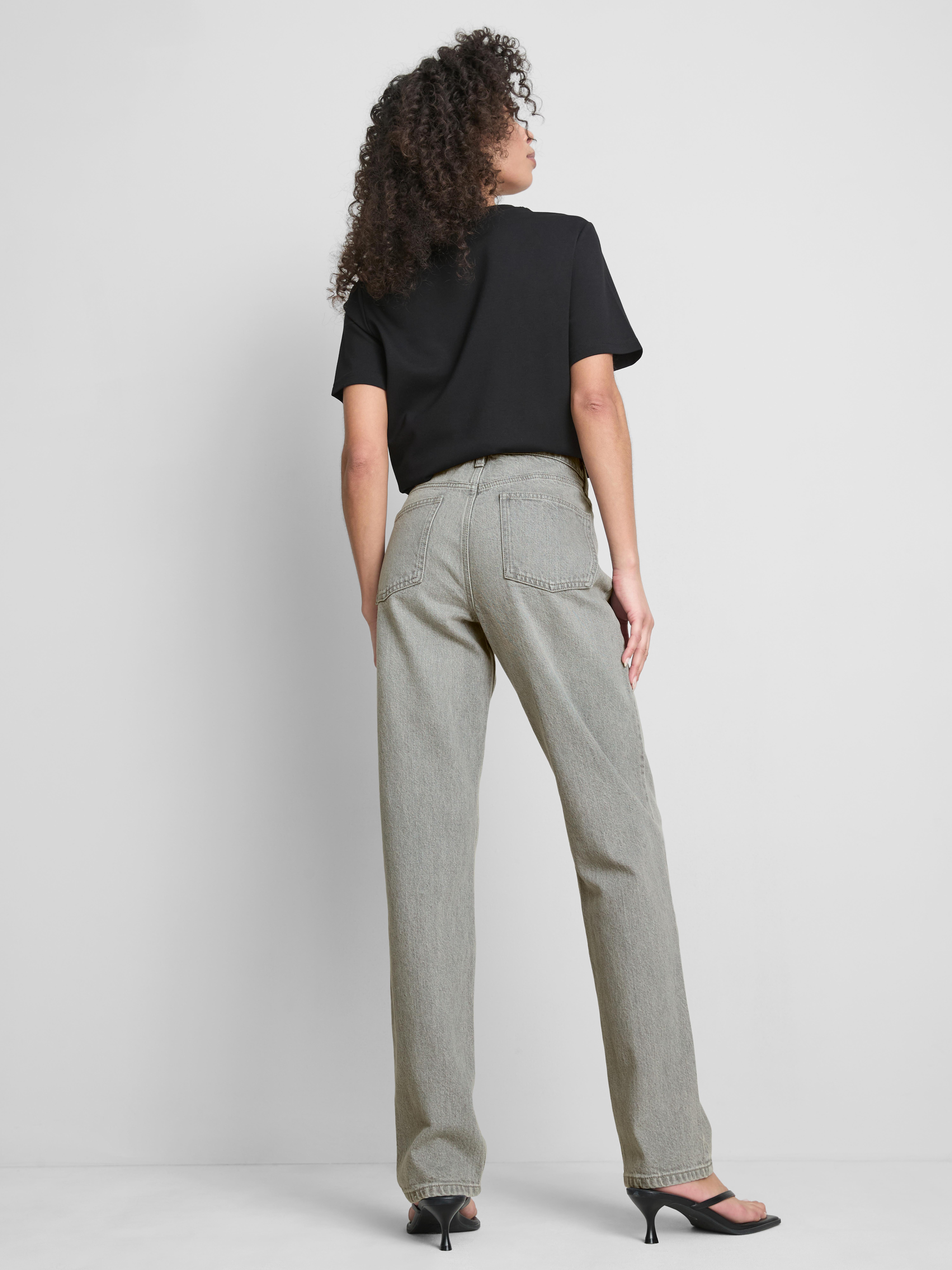 Strakke jeans met rechte pijpen