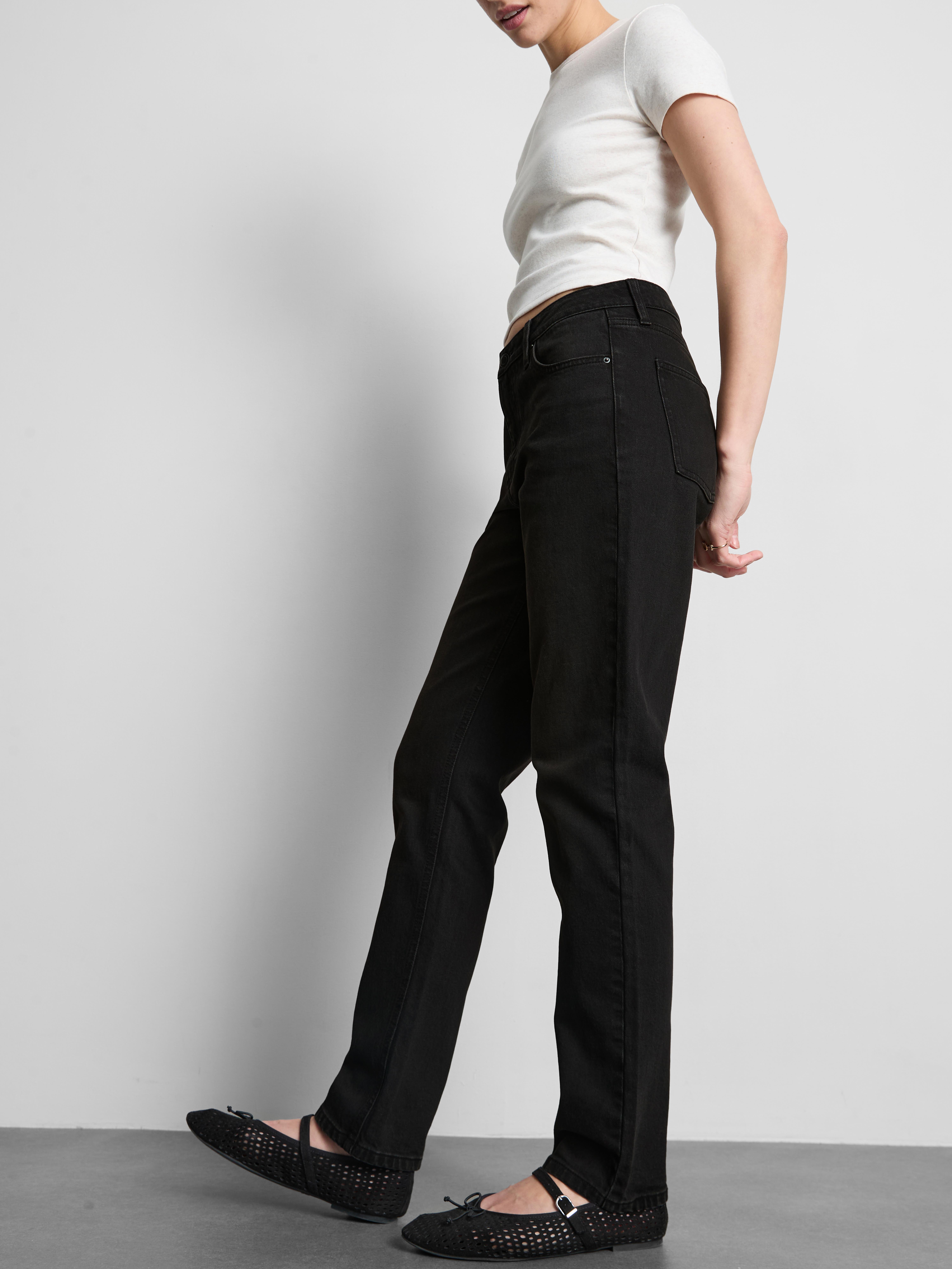 Slim Straight Leg Denim Jeans