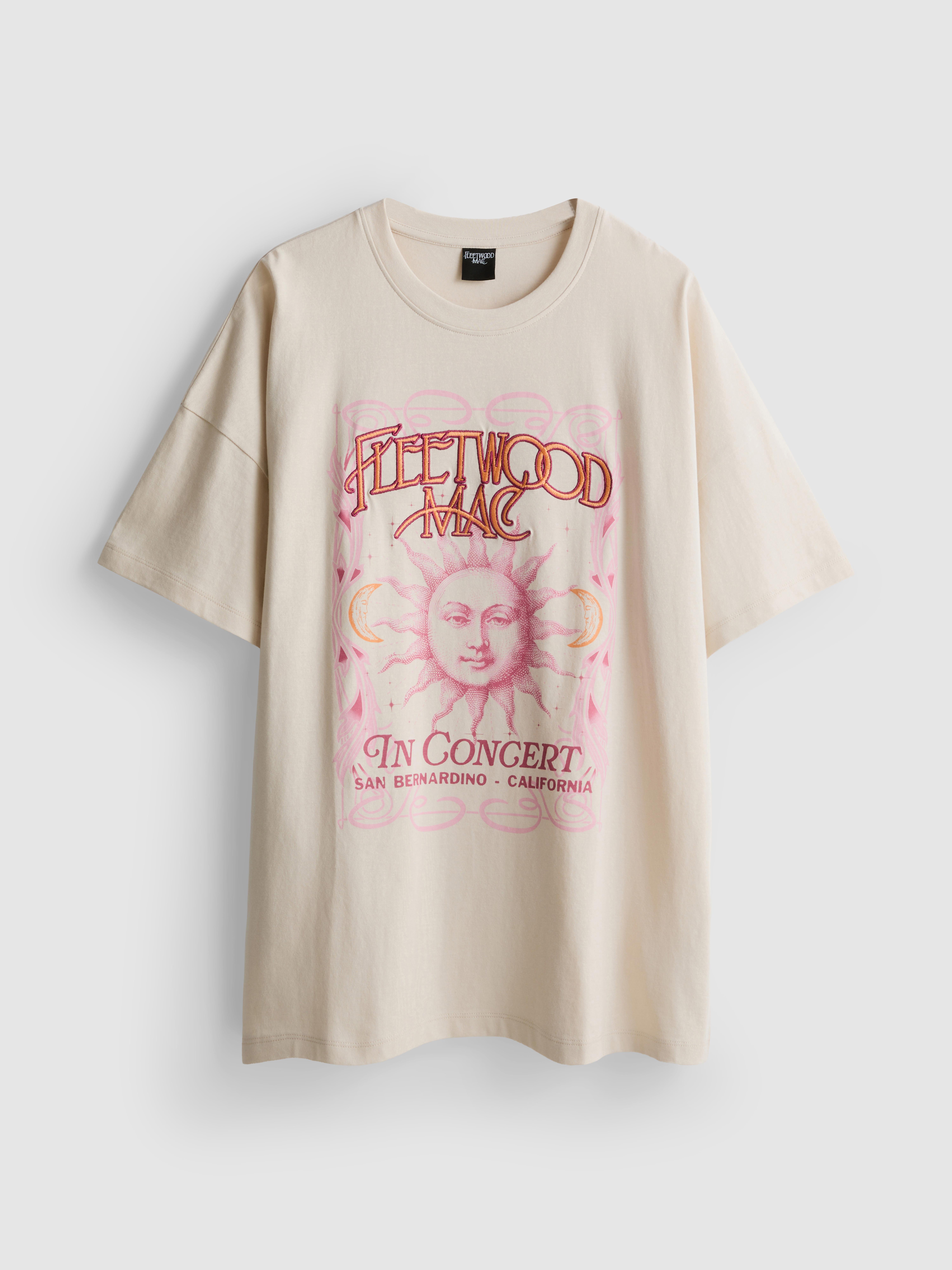 Relaxed T-shirt met concertprint Fleetwood Mac