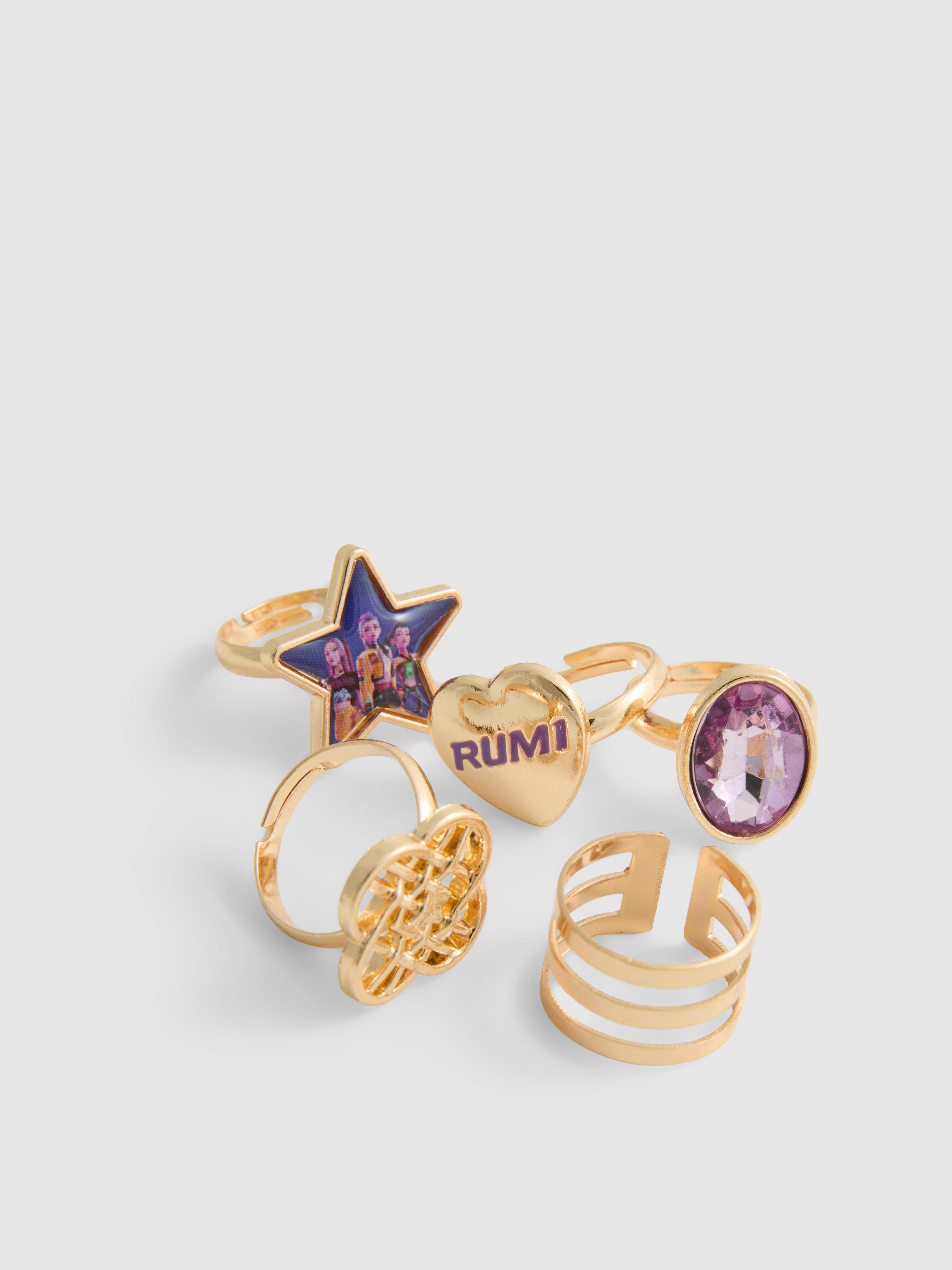 5pk KPop Demon Hunters Ring Set