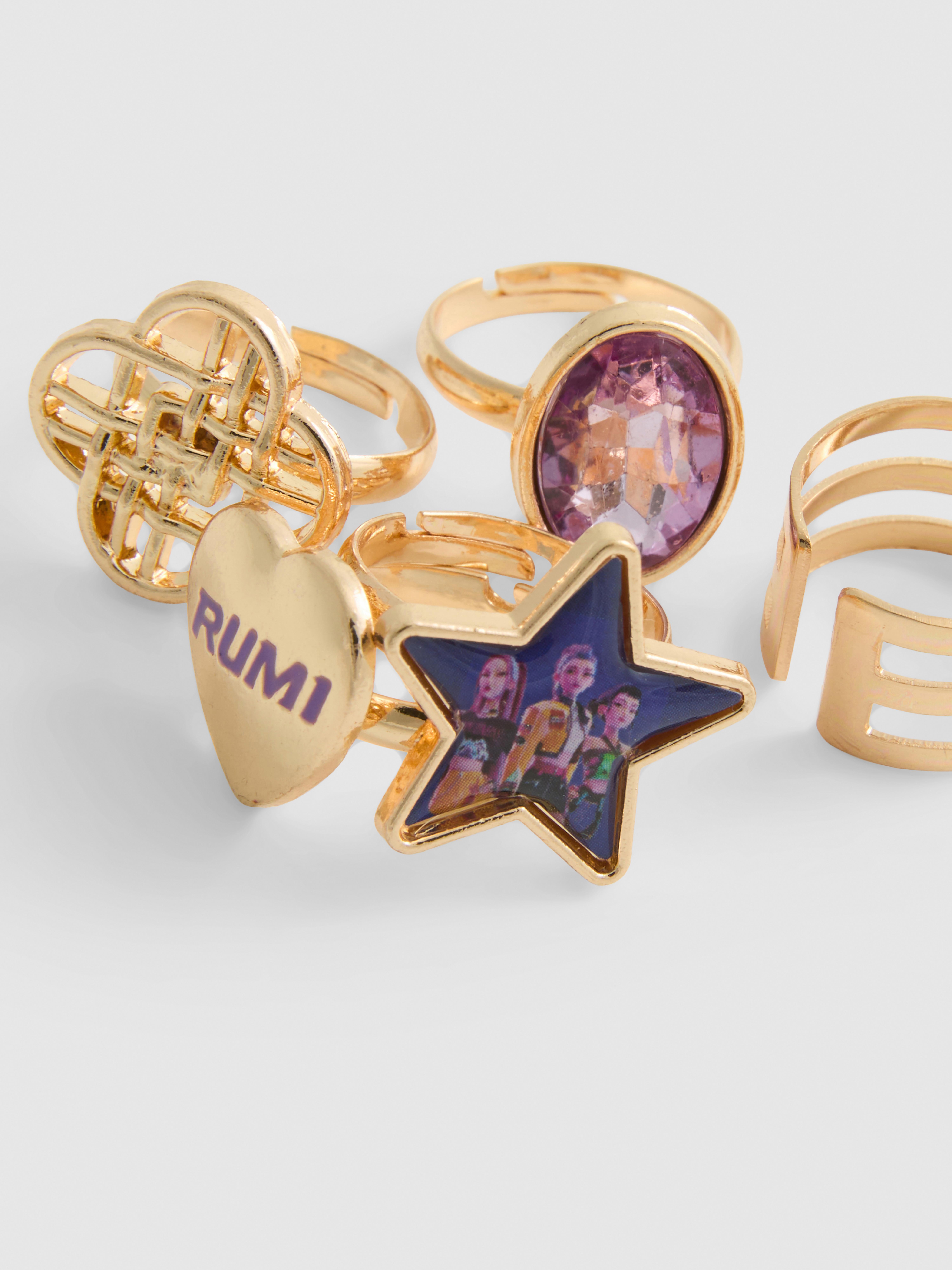 5pk KPop Demon Hunters Ring Set