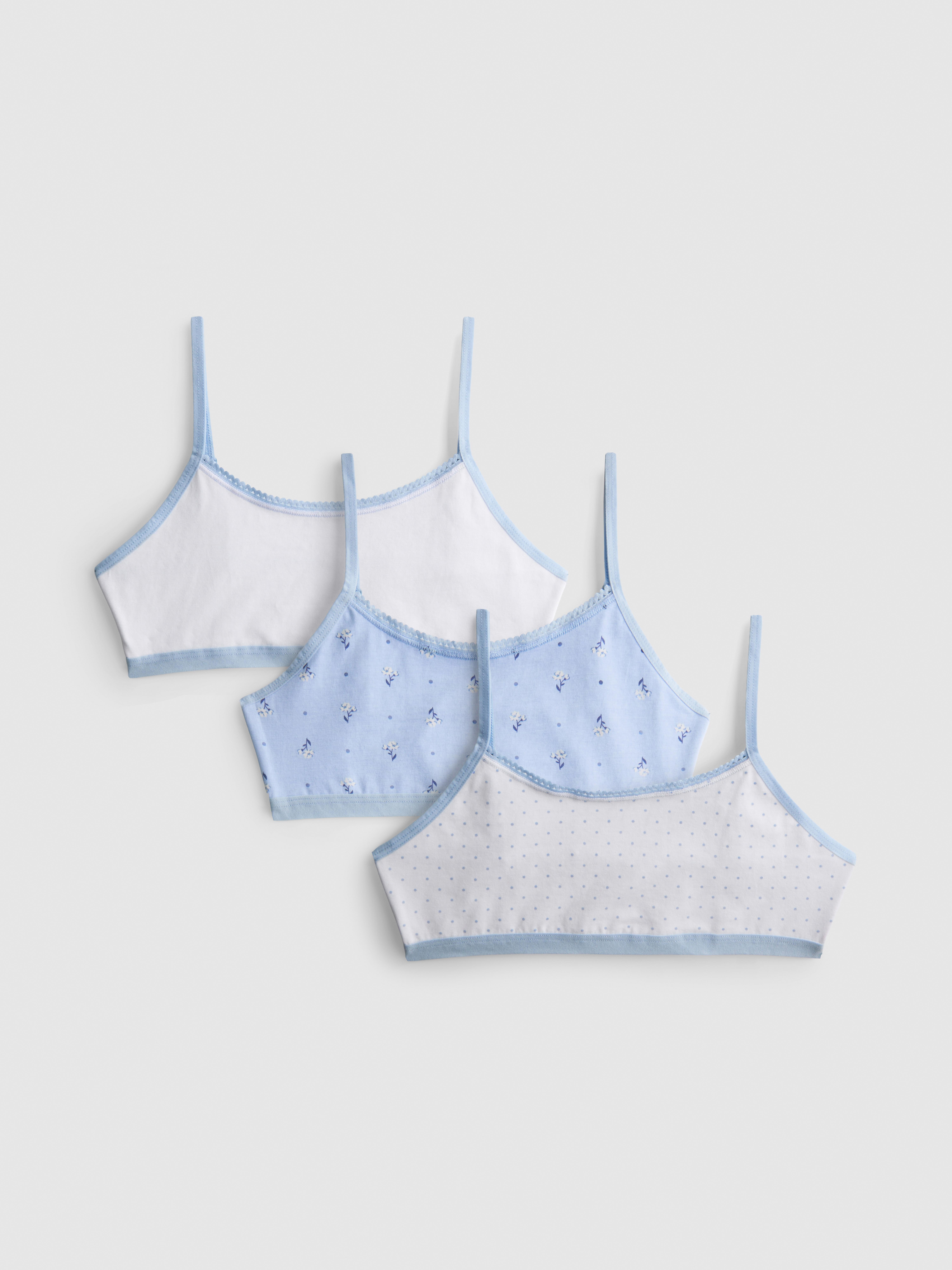 6-15yrs | 3pk Pure Cotton Cropped Tops