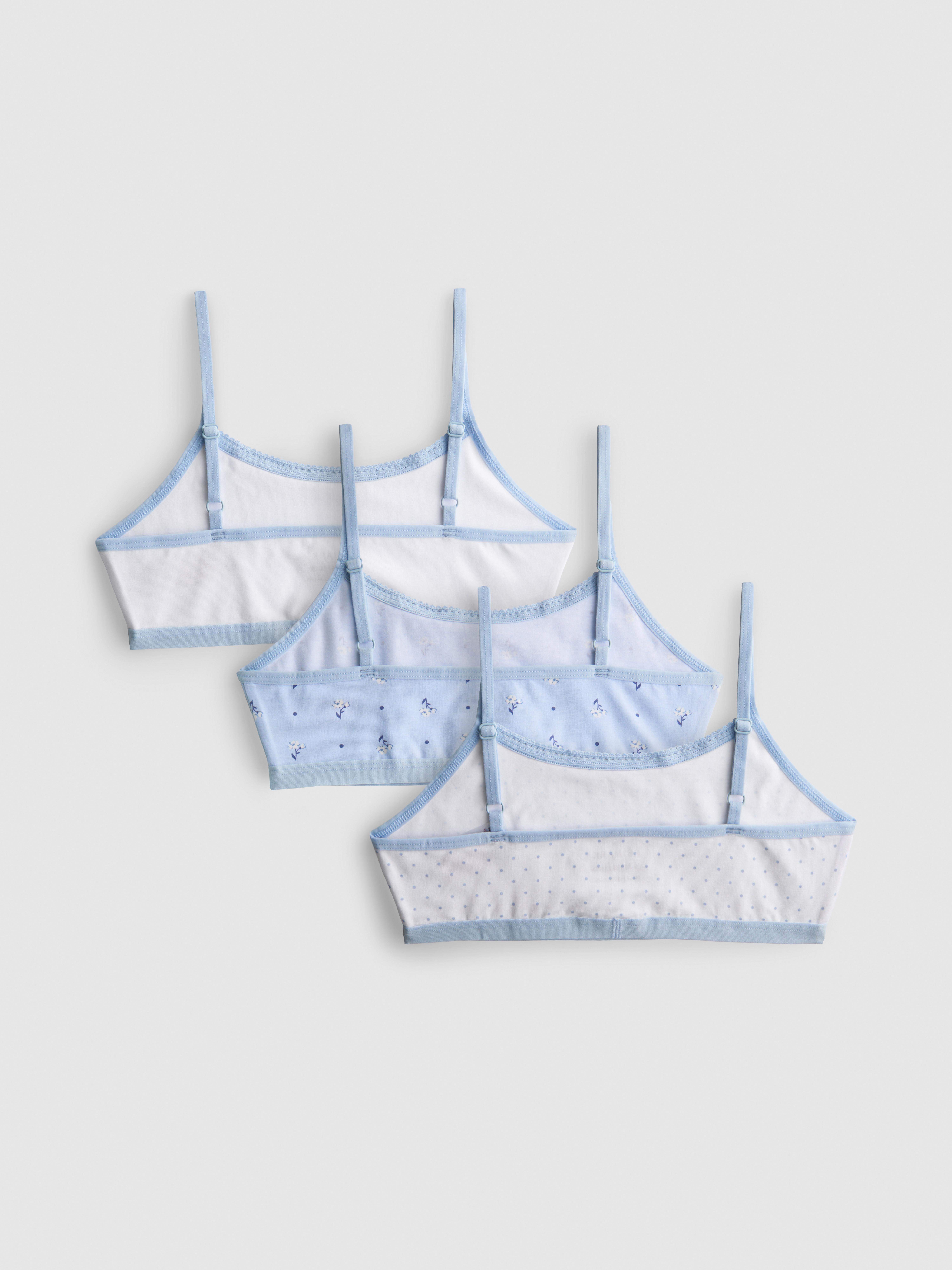 6-15yrs | 3pk Pure Cotton Cropped Tops