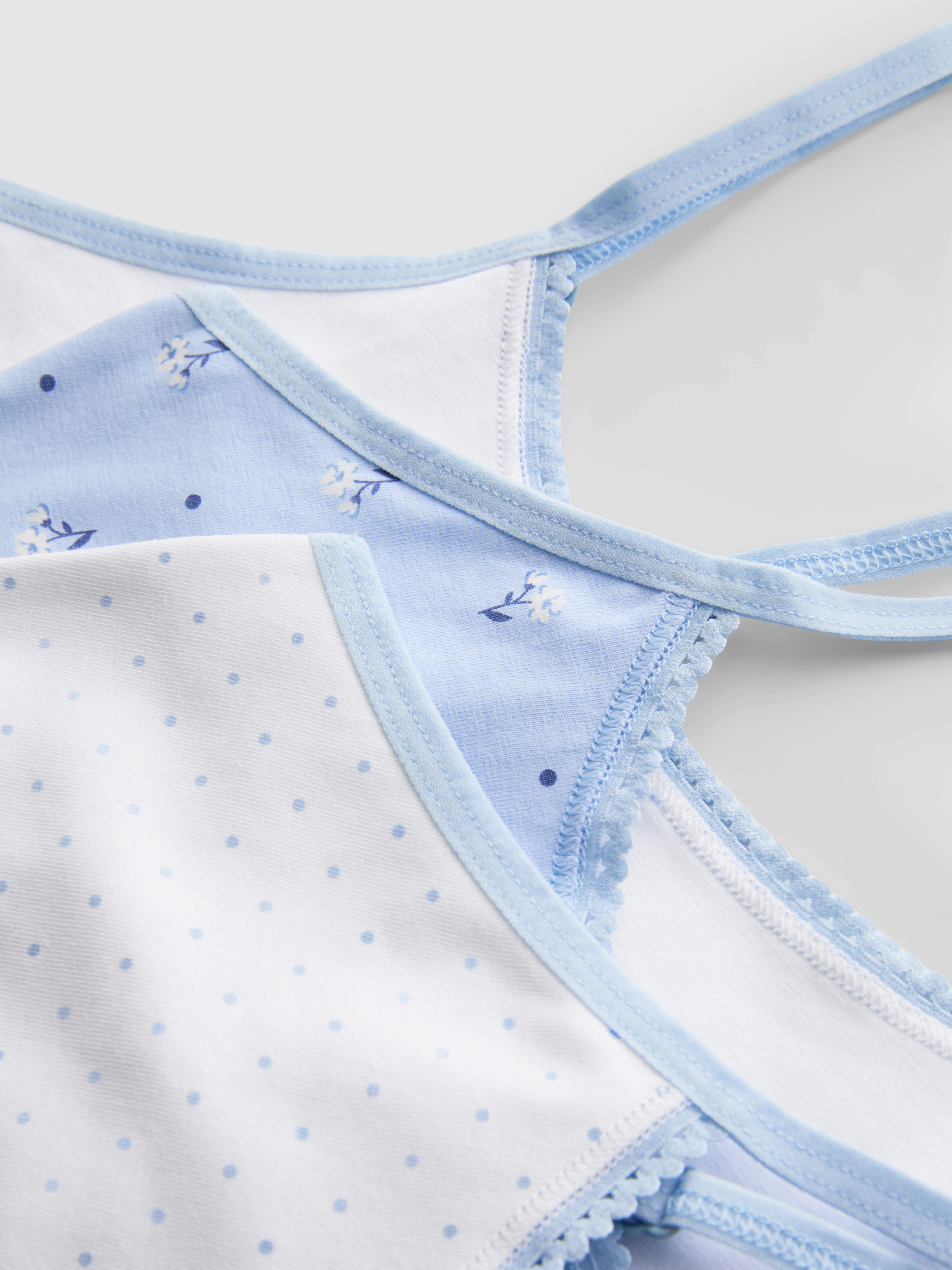 6-15yrs | 3pk Pure Cotton Cropped Tops