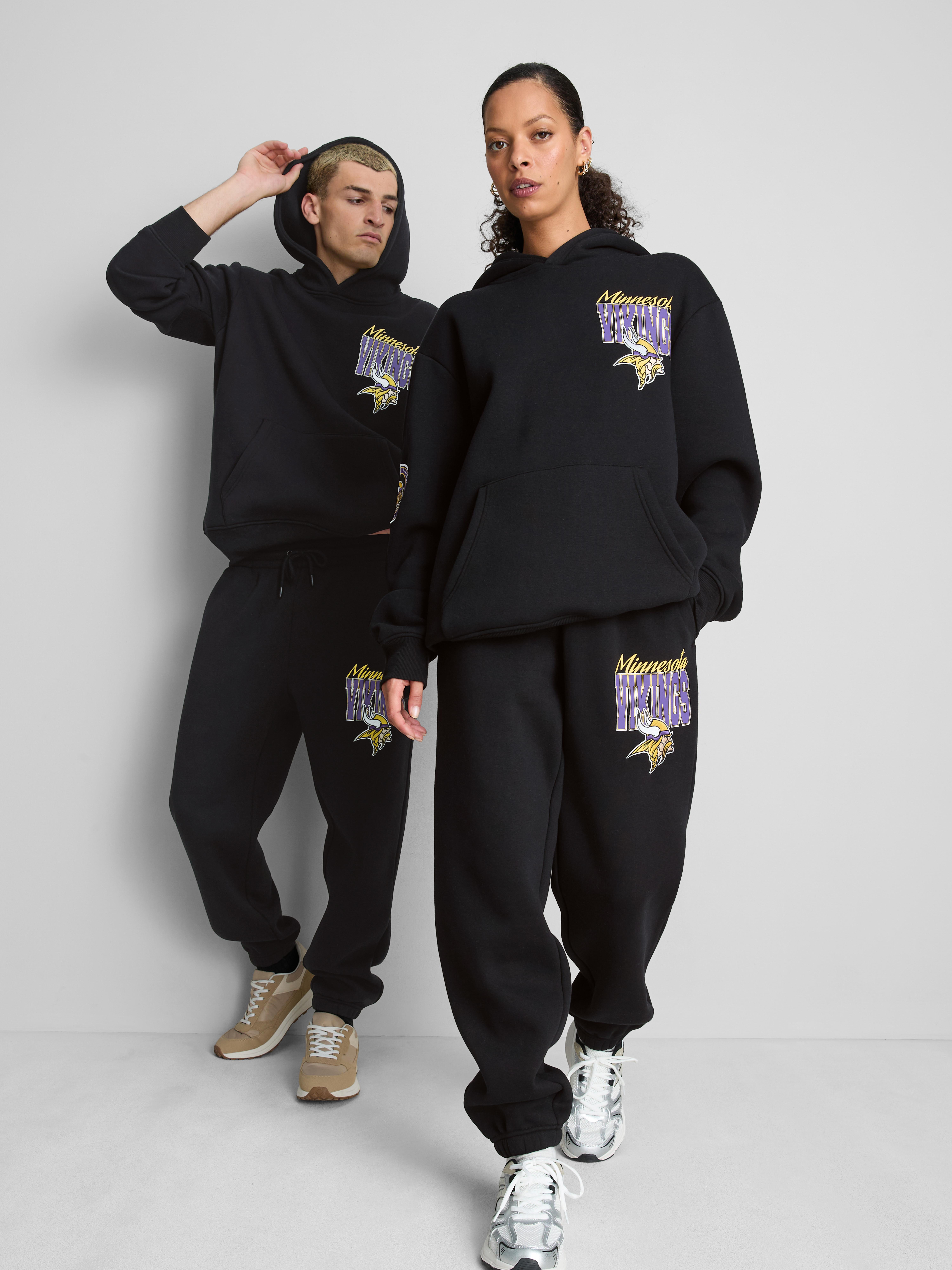 Men's Black NFL Minnesota Vikings Joggers | Primark