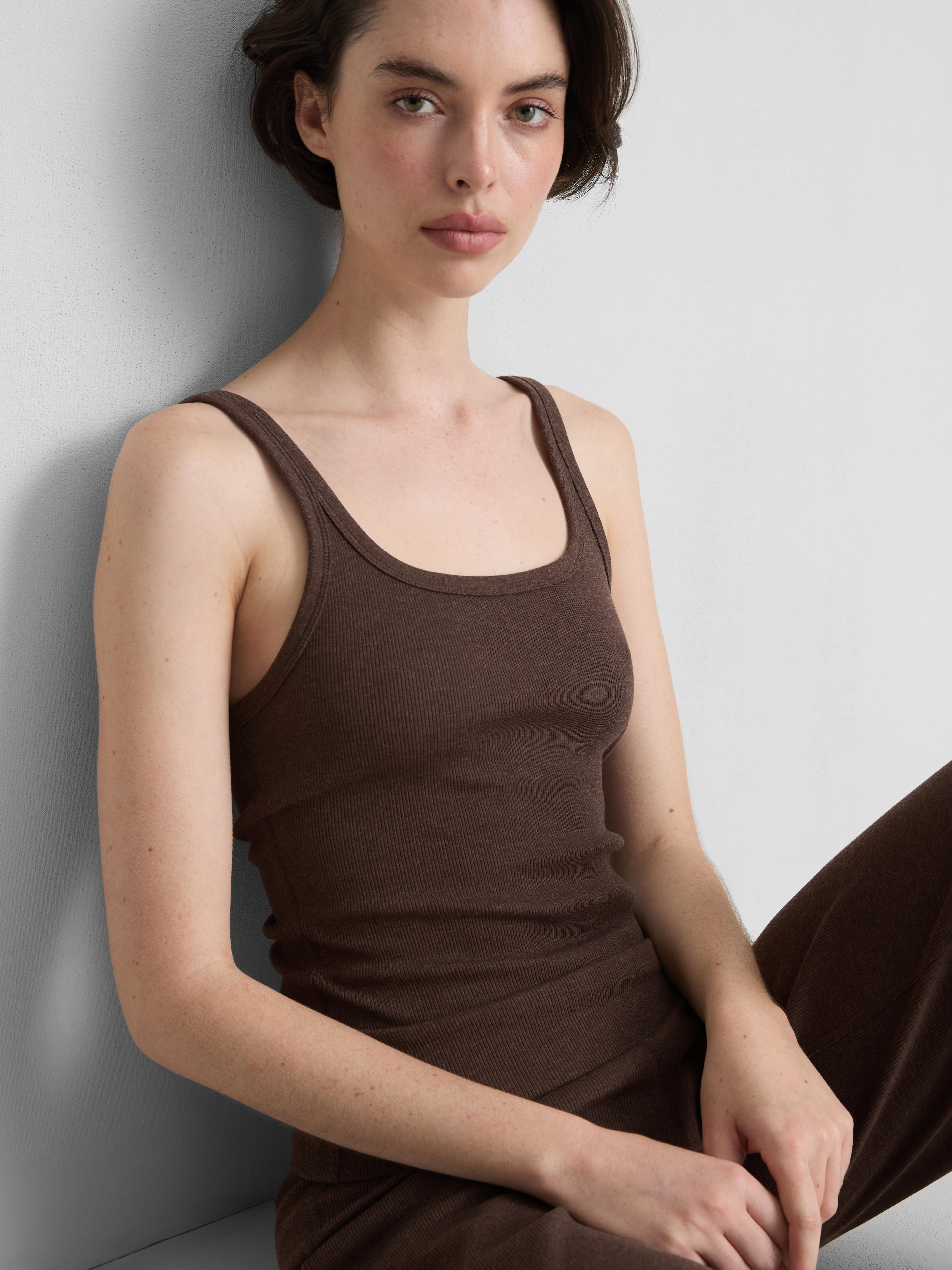 Cotton Rich Ribbed Tank Top