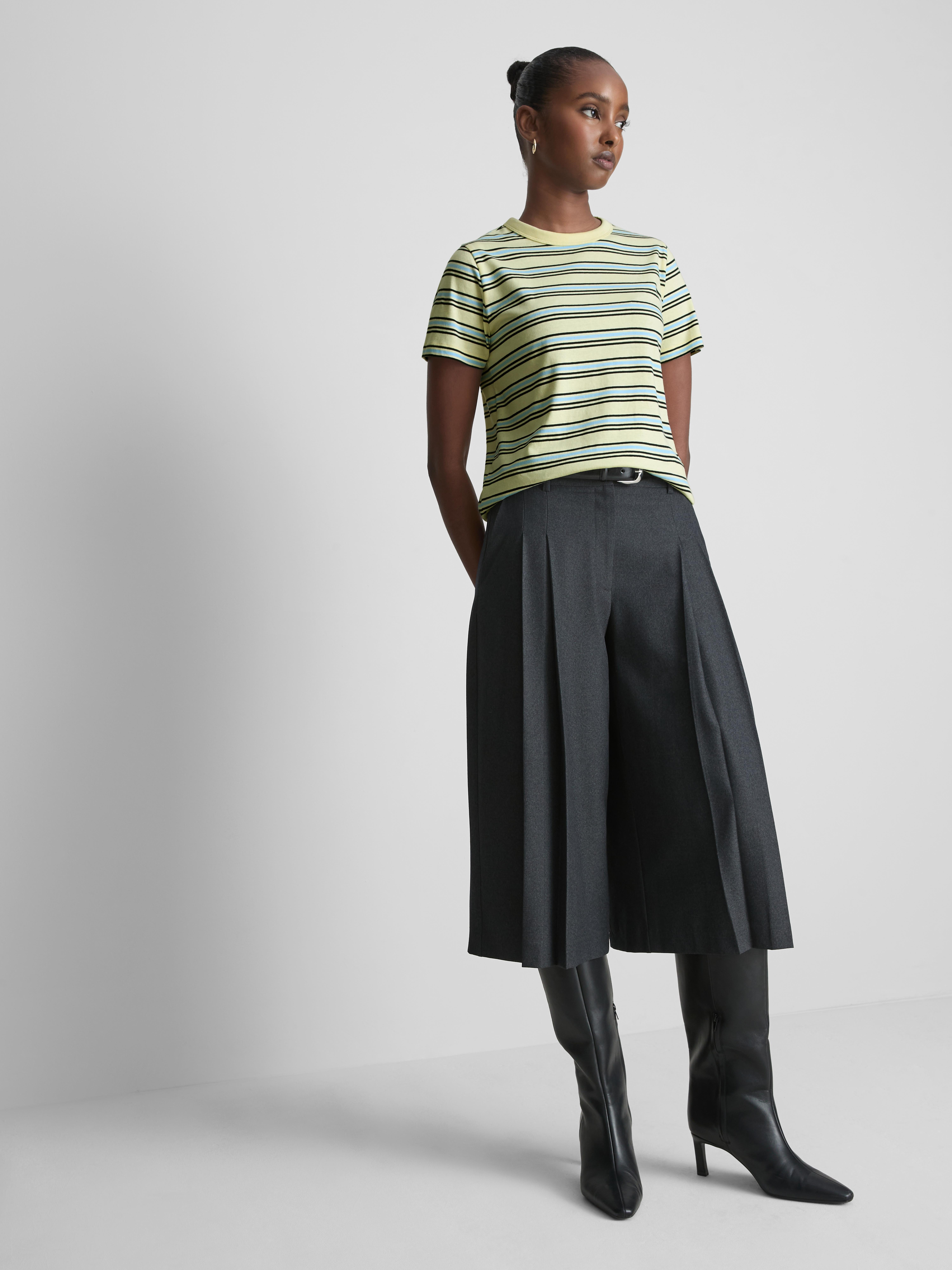 Tricou din bumbac pur, cu dungi