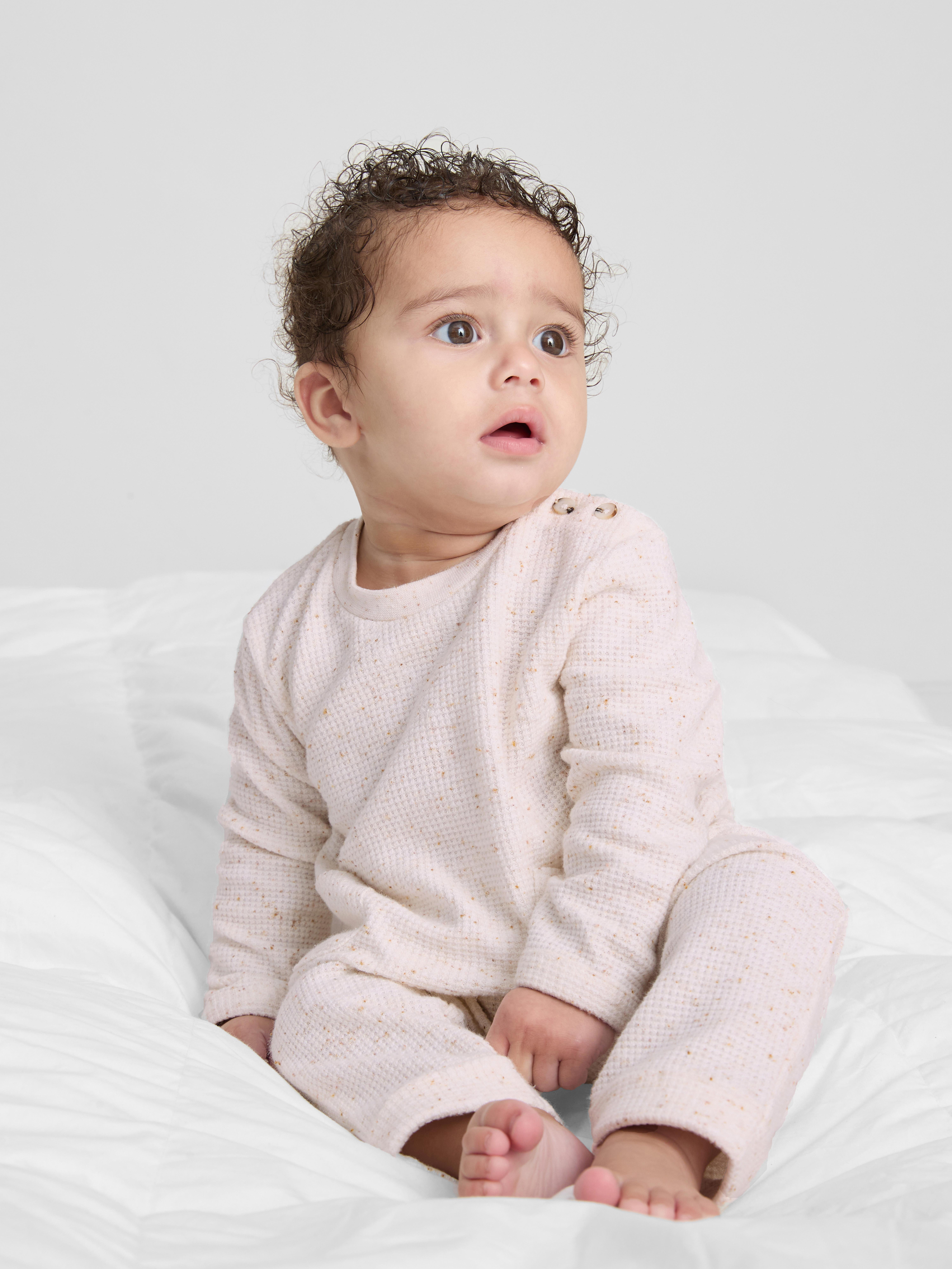 0-18mths | Cotton-Rich Waffle Top and Leggings Set