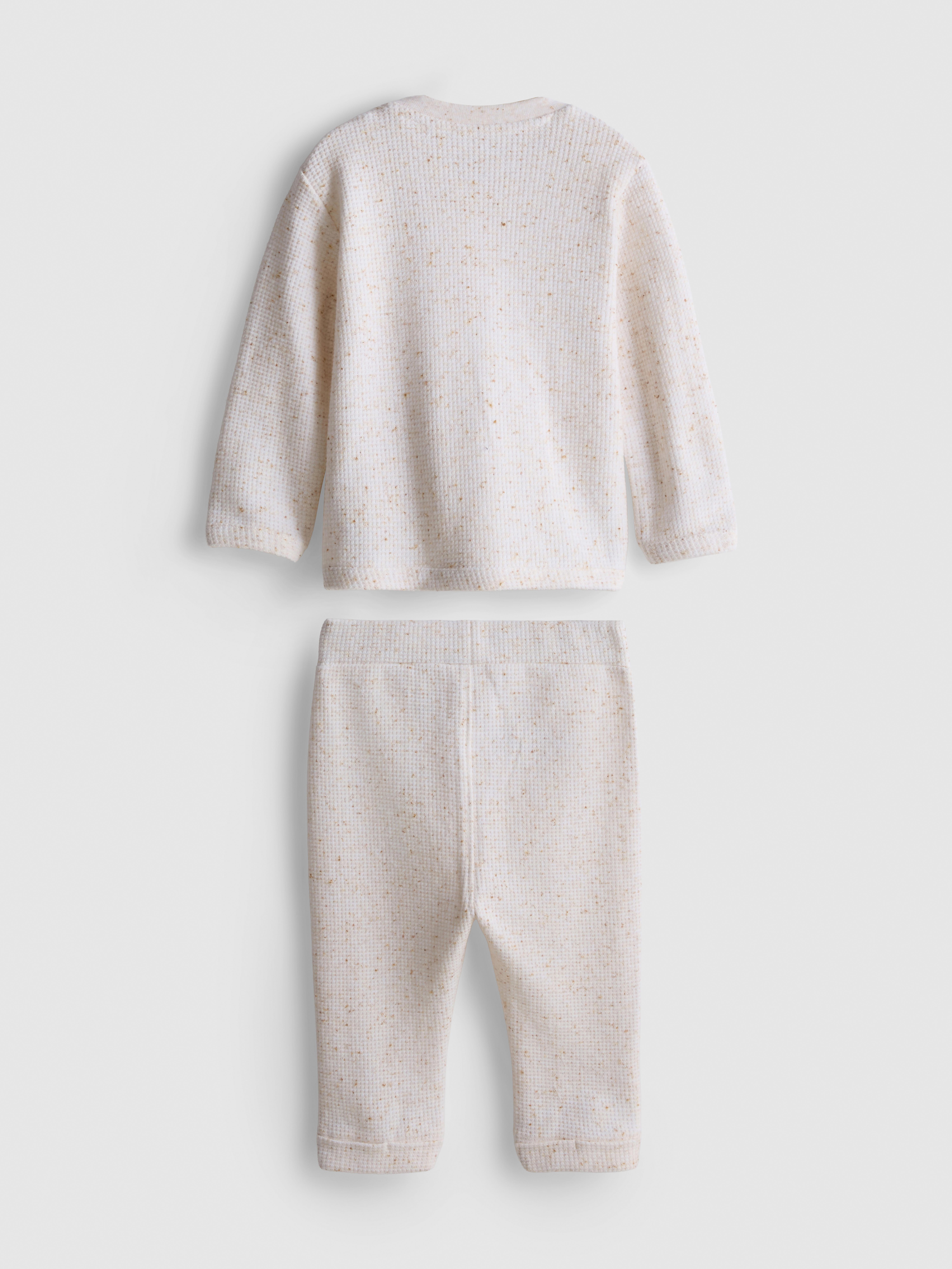 0-18mths | Cotton-Rich Waffle Top and Leggings Set