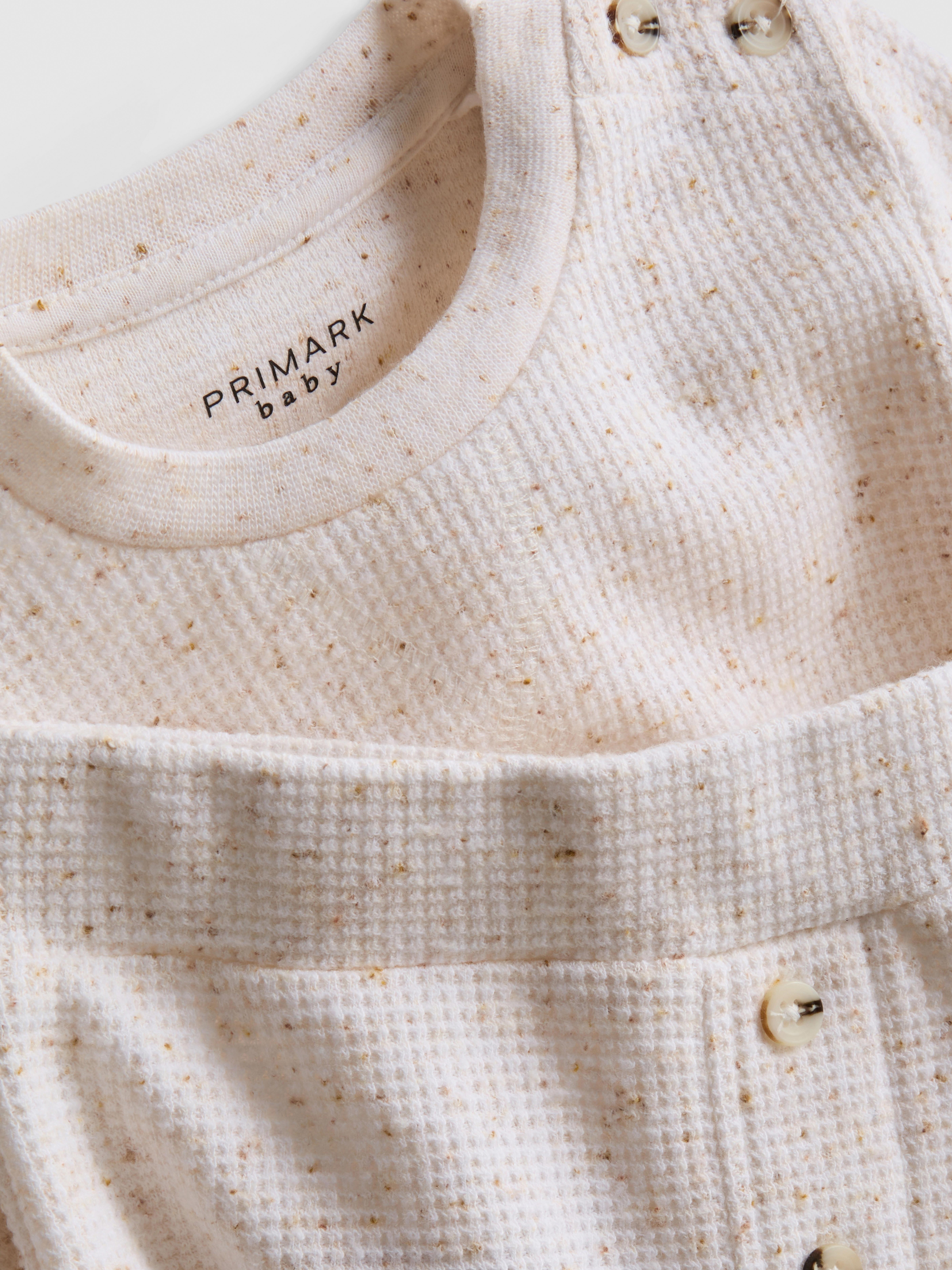 0-18mths | Cotton-Rich Waffle Top and Leggings Set