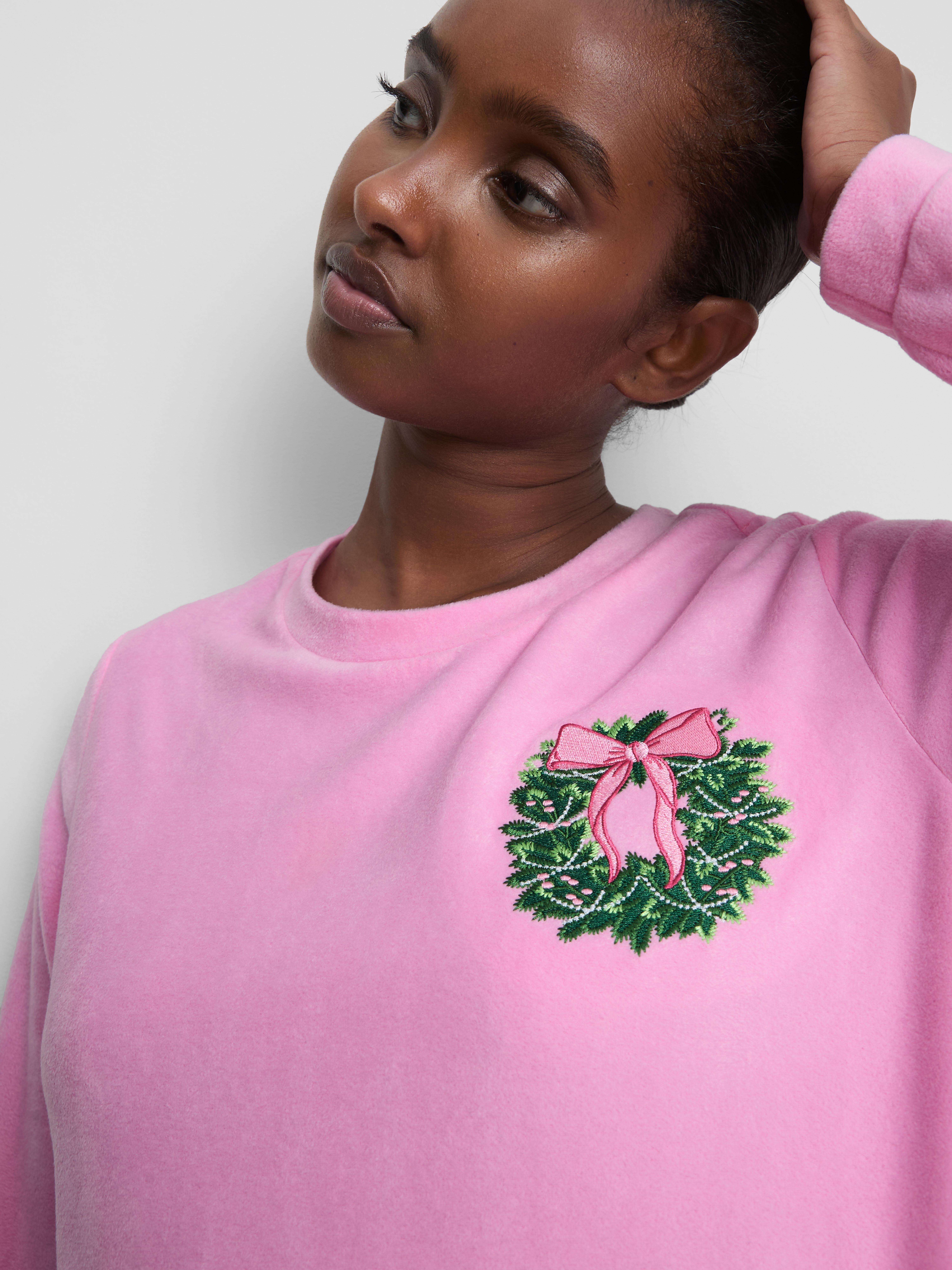 Christmas Wreath Micro-Fleece Pajamas