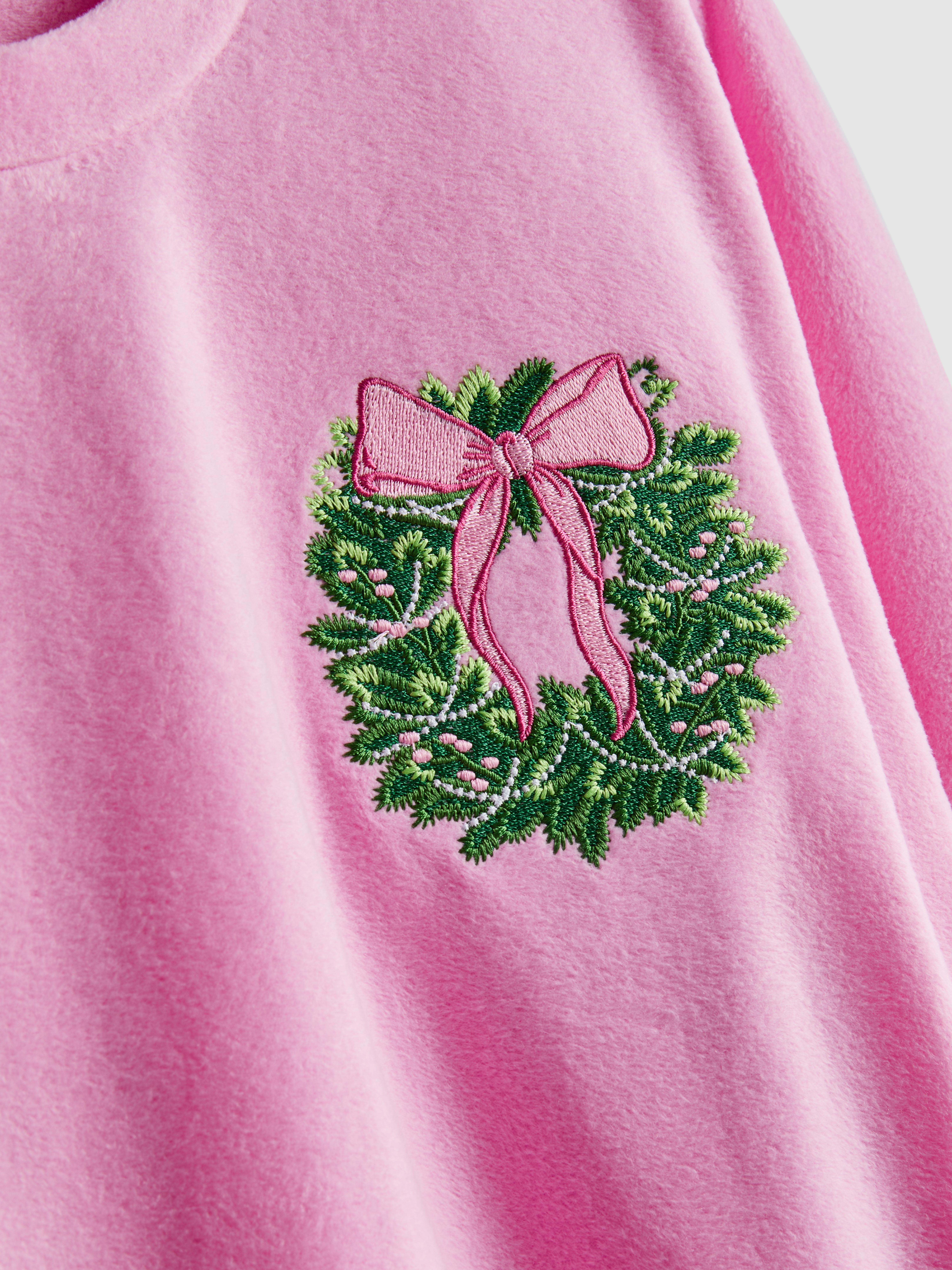 Christmas Wreath Micro-Fleece Pajamas