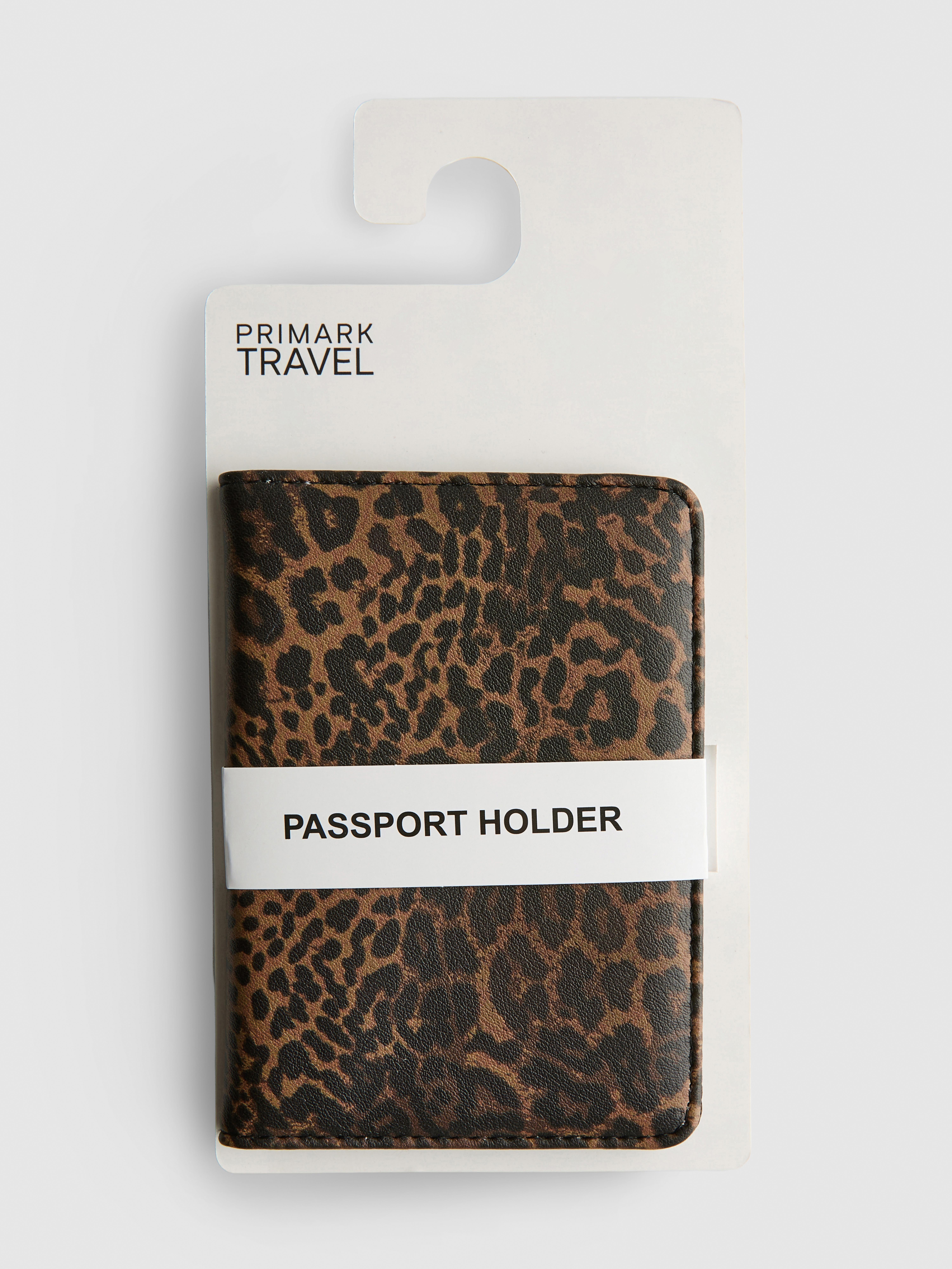 Ovitek za potni list z leopardjim potiskom