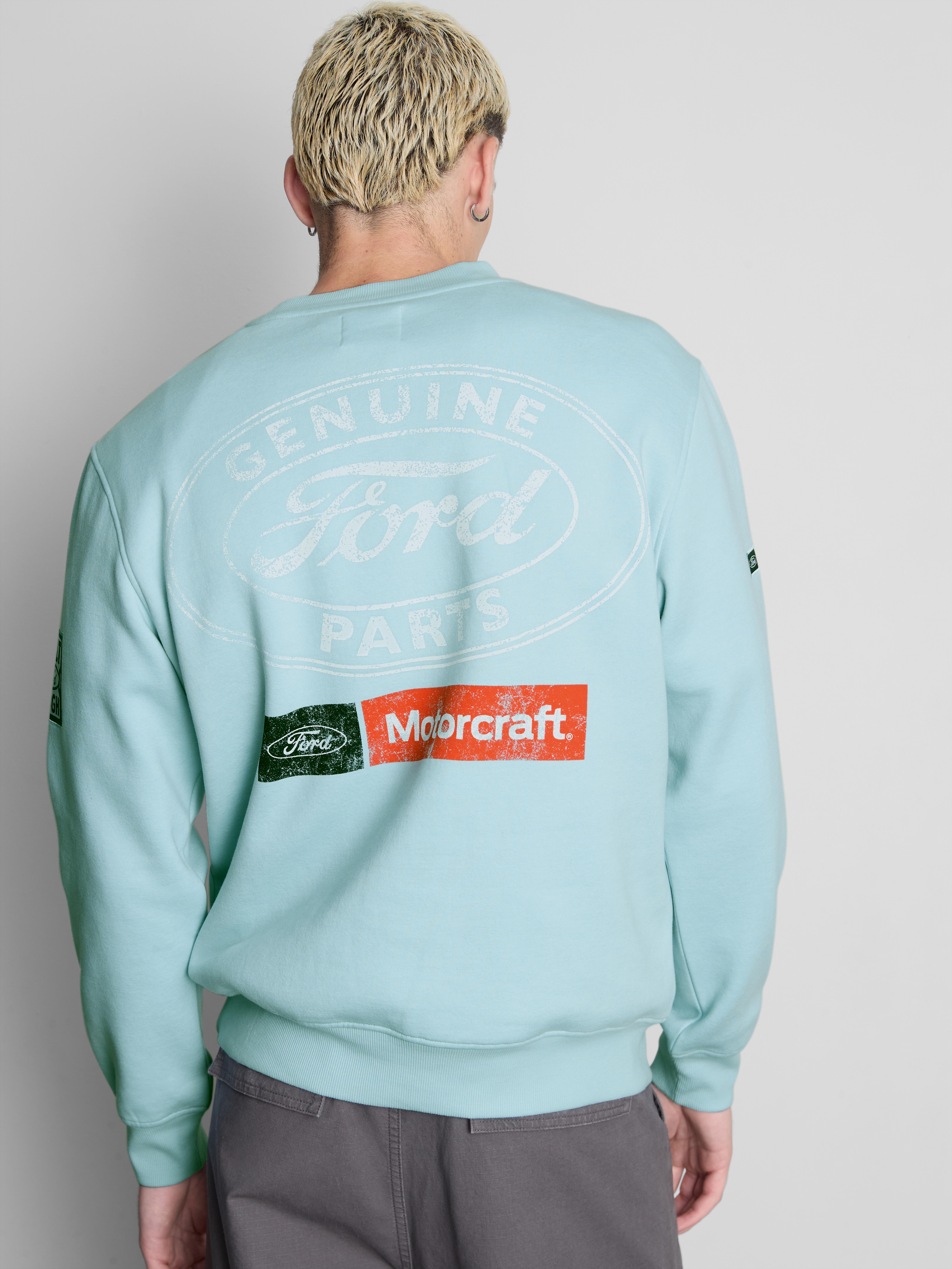 „Ford“ Sweatshirt mit Aufnäher aus Baumwollmischung