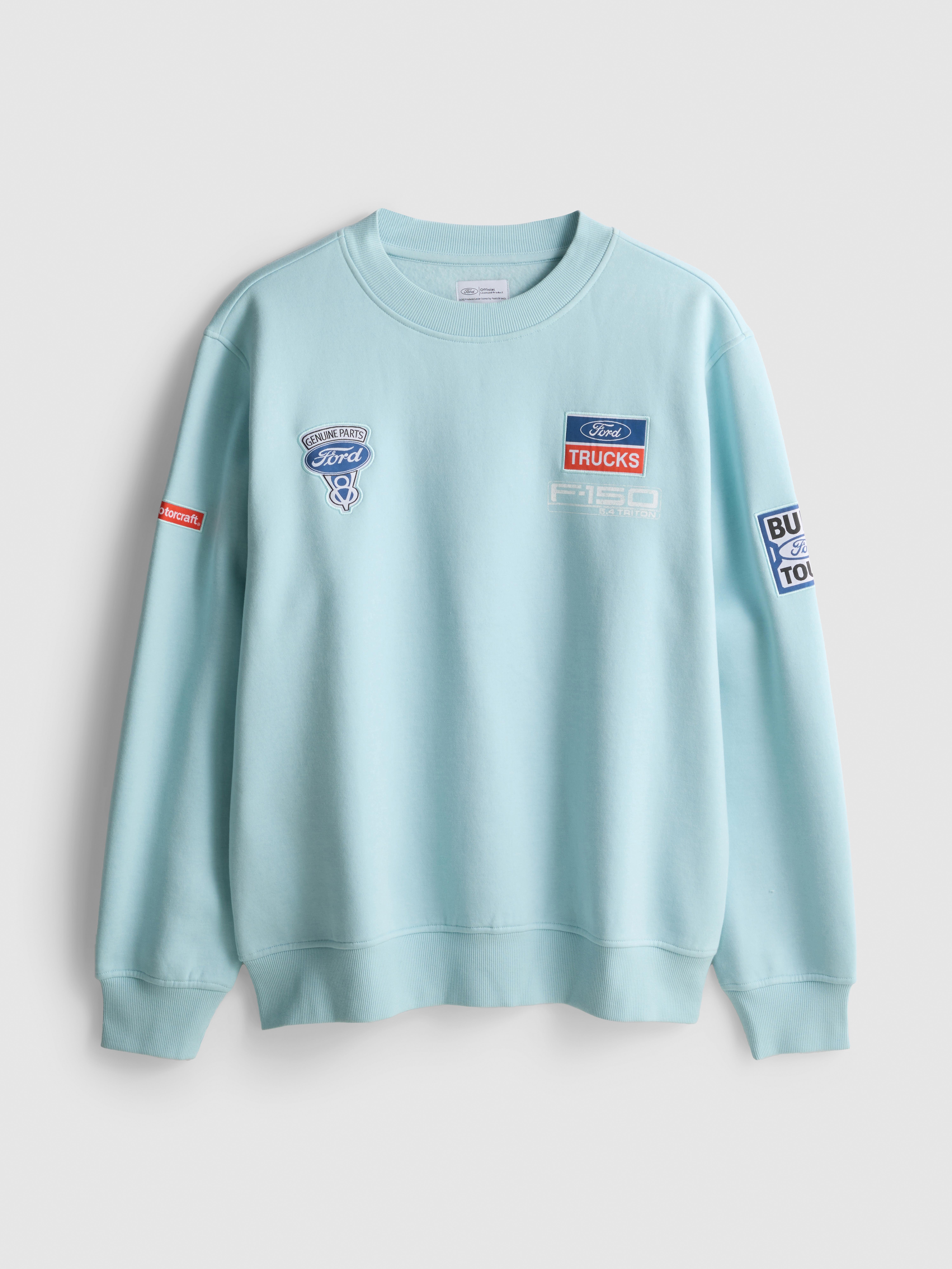 „Ford“ Sweatshirt mit Aufnäher aus Baumwollmischung