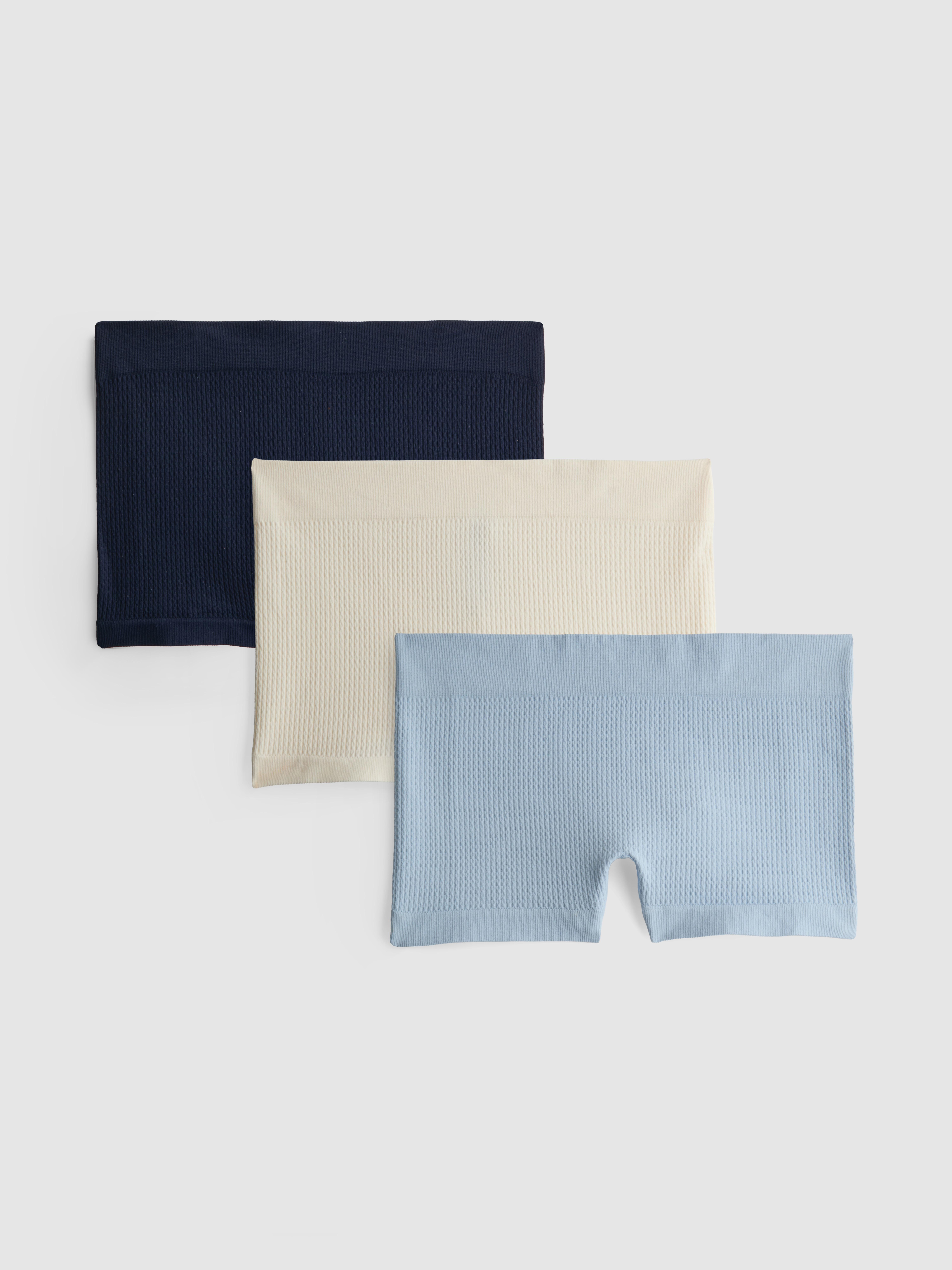 3pk Seamless Ribbed Boy Shorts