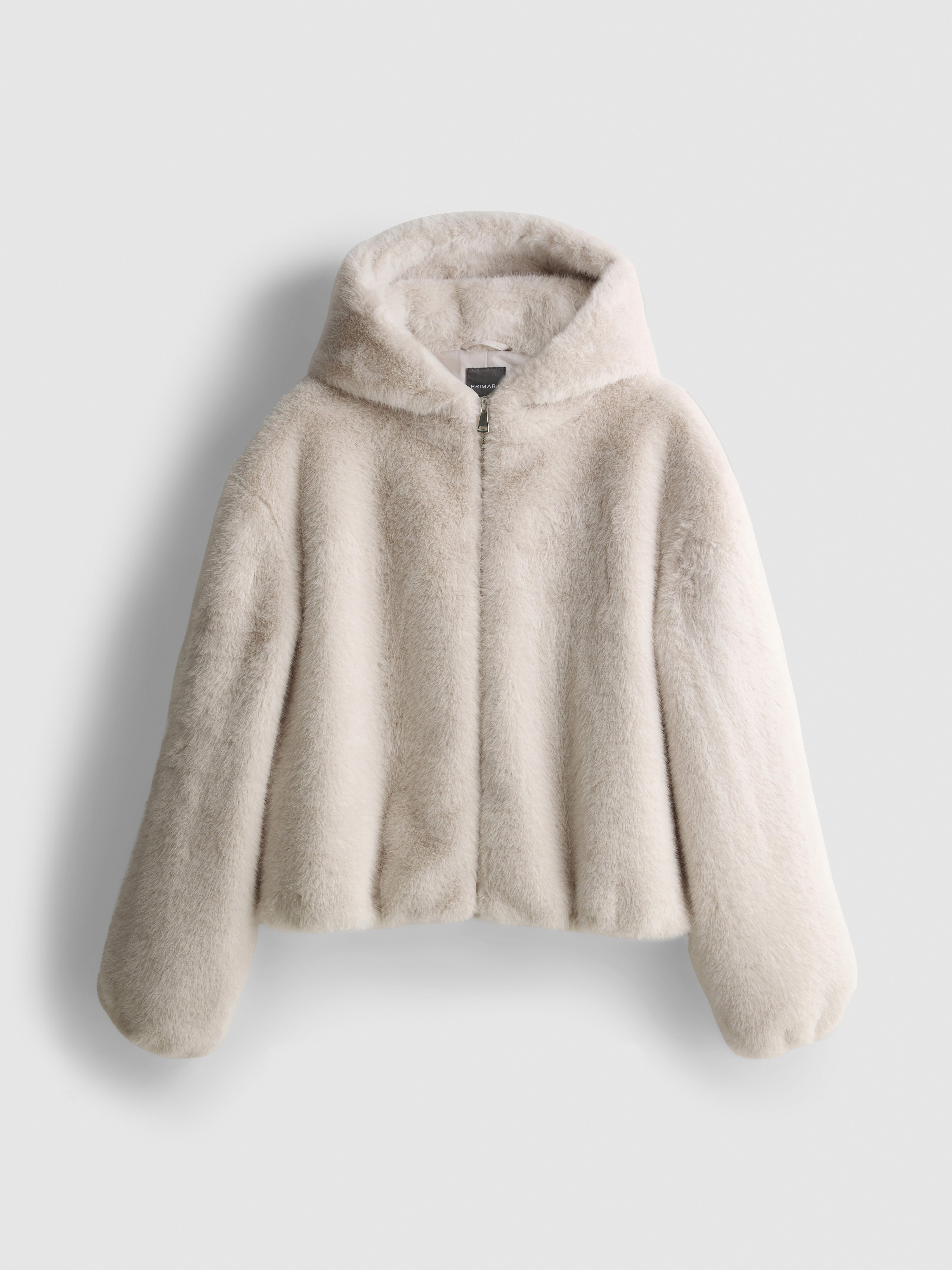 Faux Fur Hooded Jacket