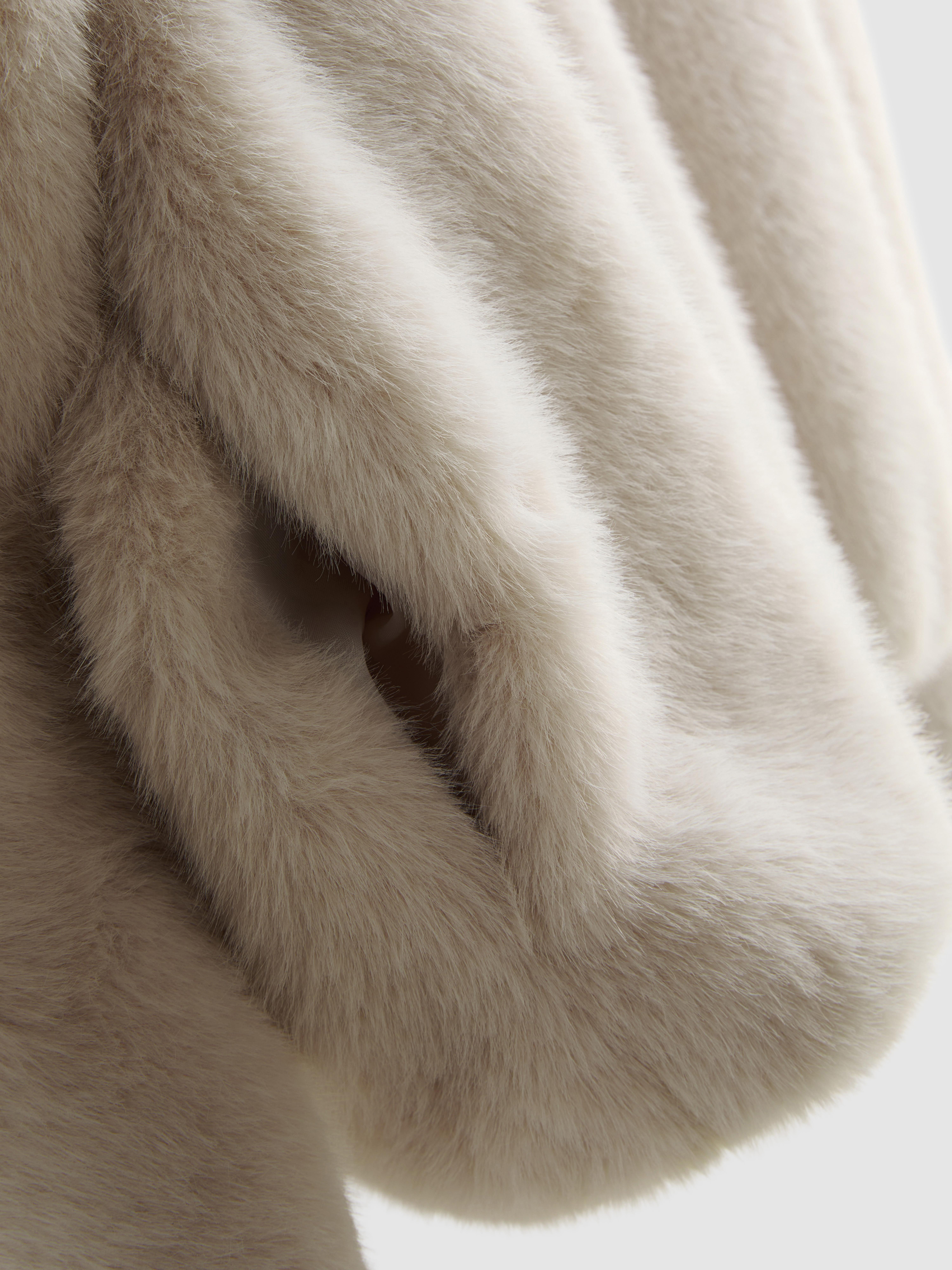 Faux Fur Hooded Jacket