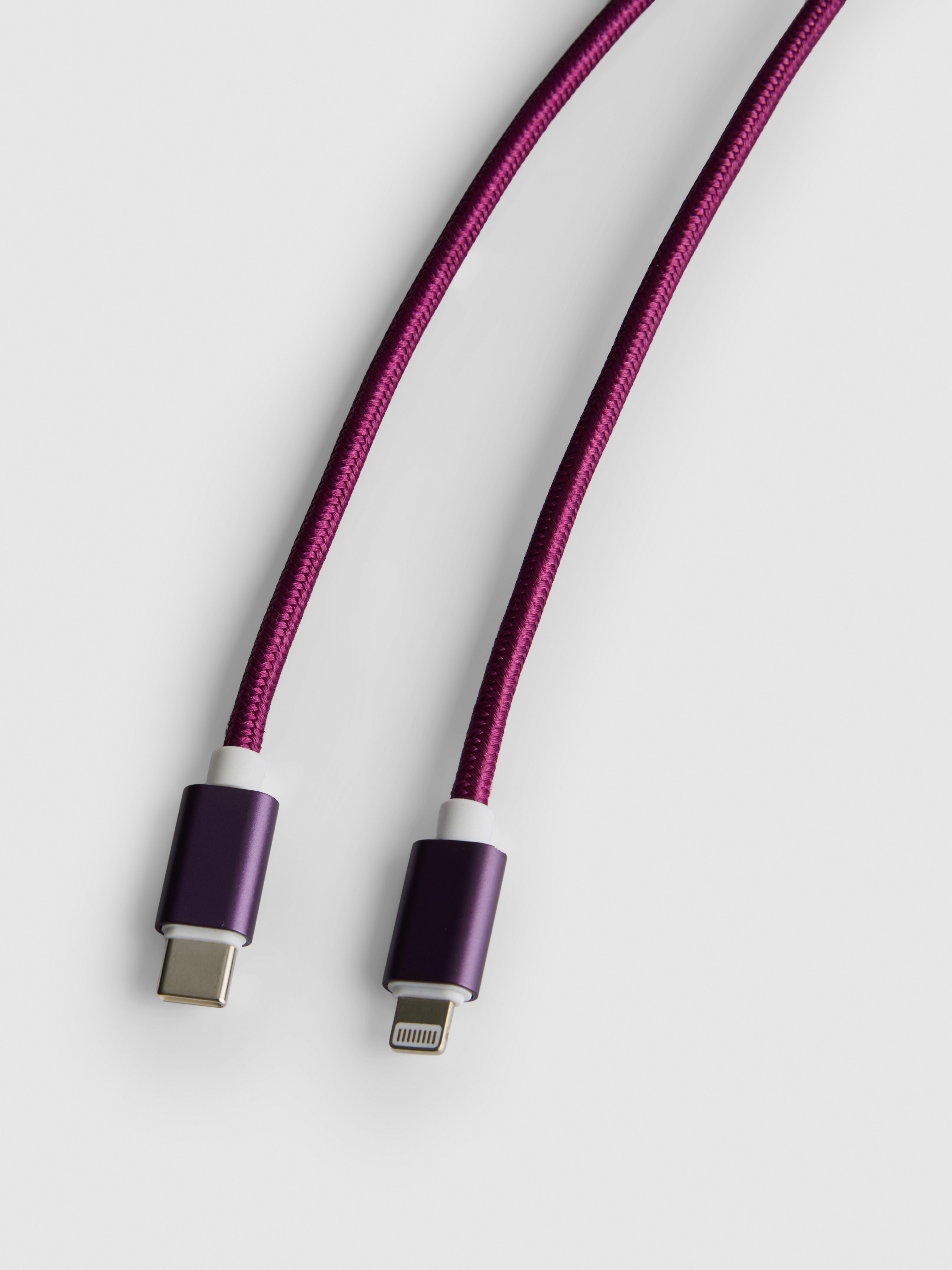 2m Braided USB-C To Lightning Cable