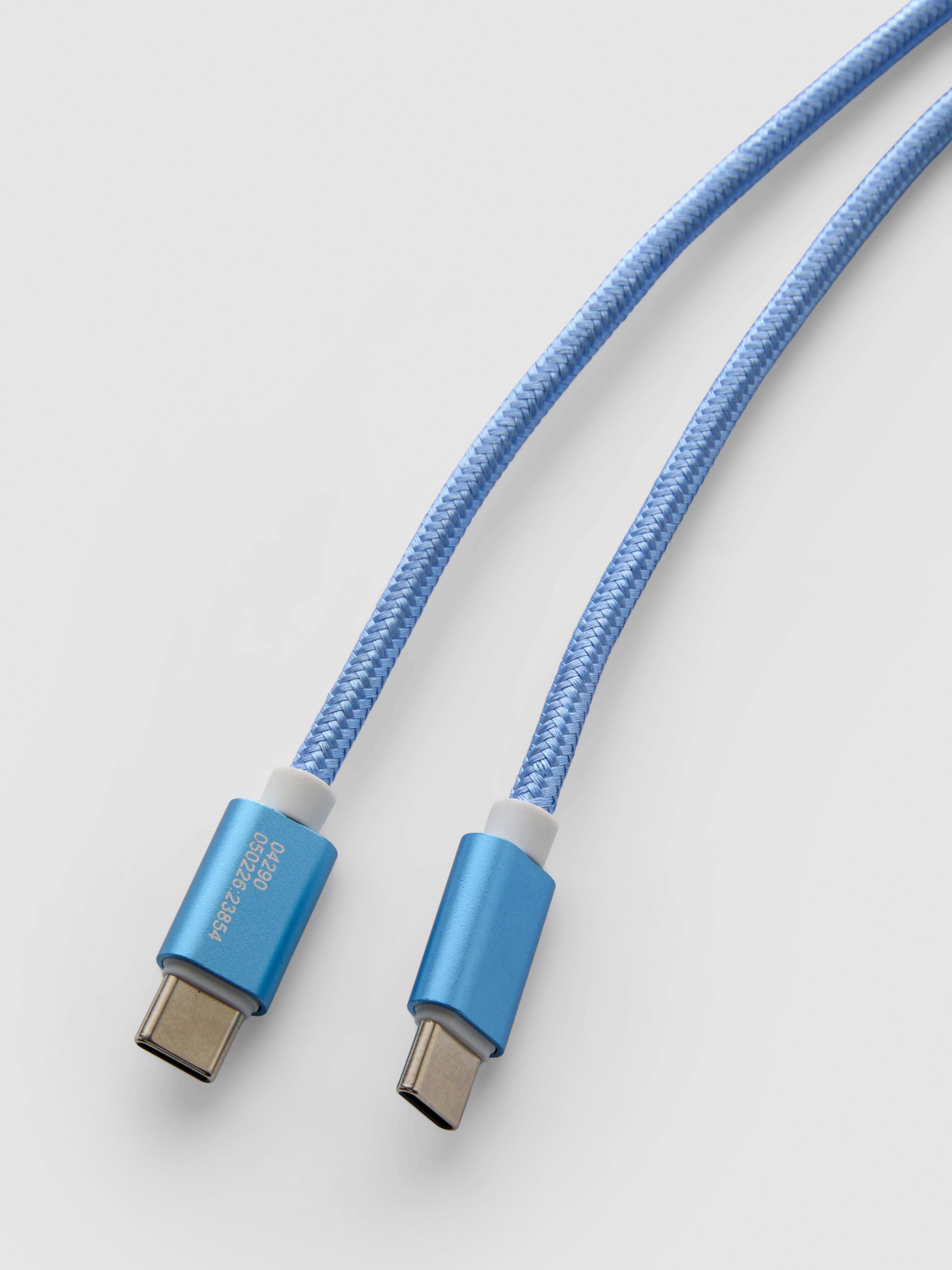 Gevlochten kabel USB-C naar USB-C, 2 m
