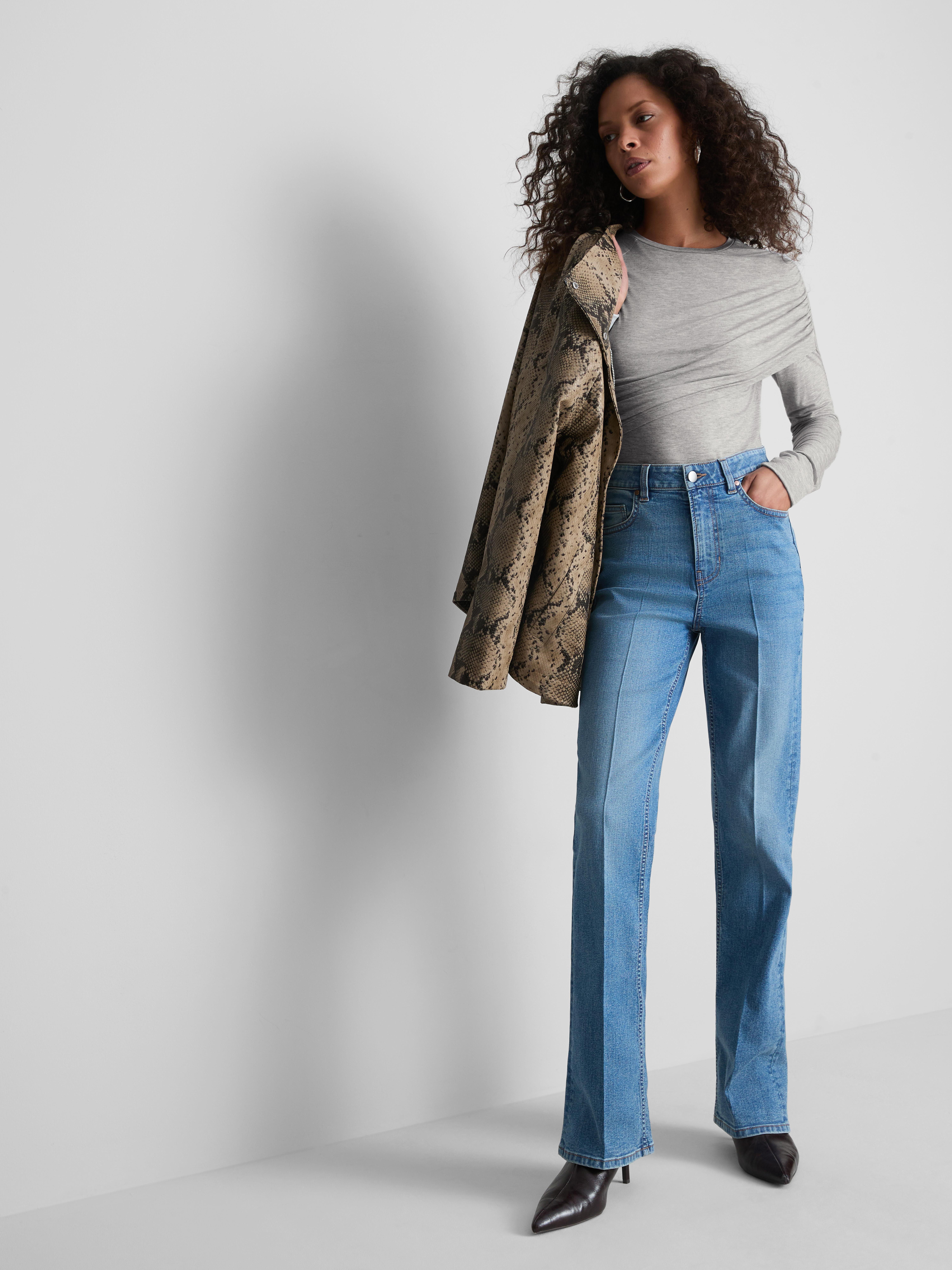 Paula Echevarría Draped Long Sleeve Bodysuit
