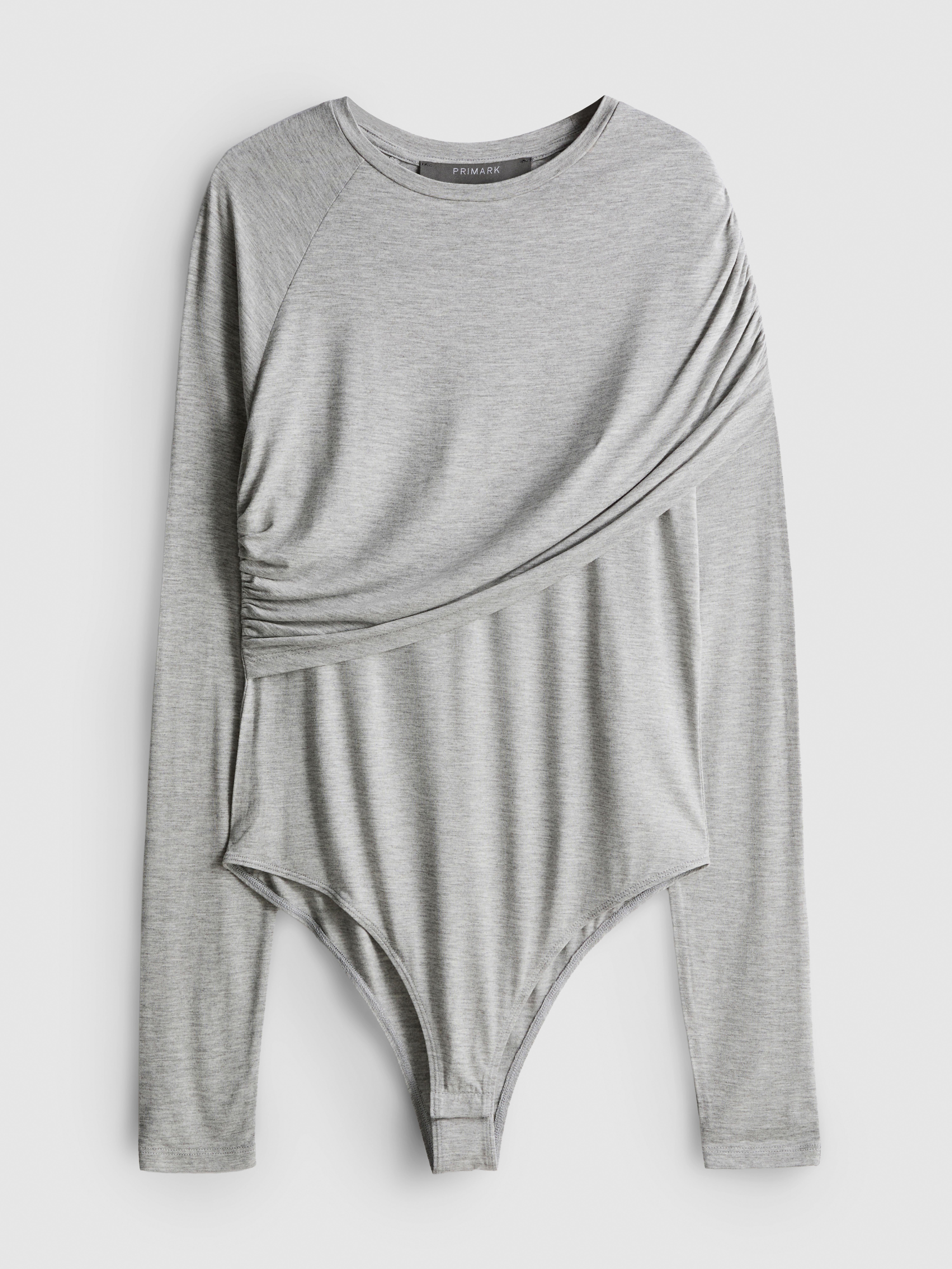 Paula Echevarría Draped Long Sleeve Bodysuit