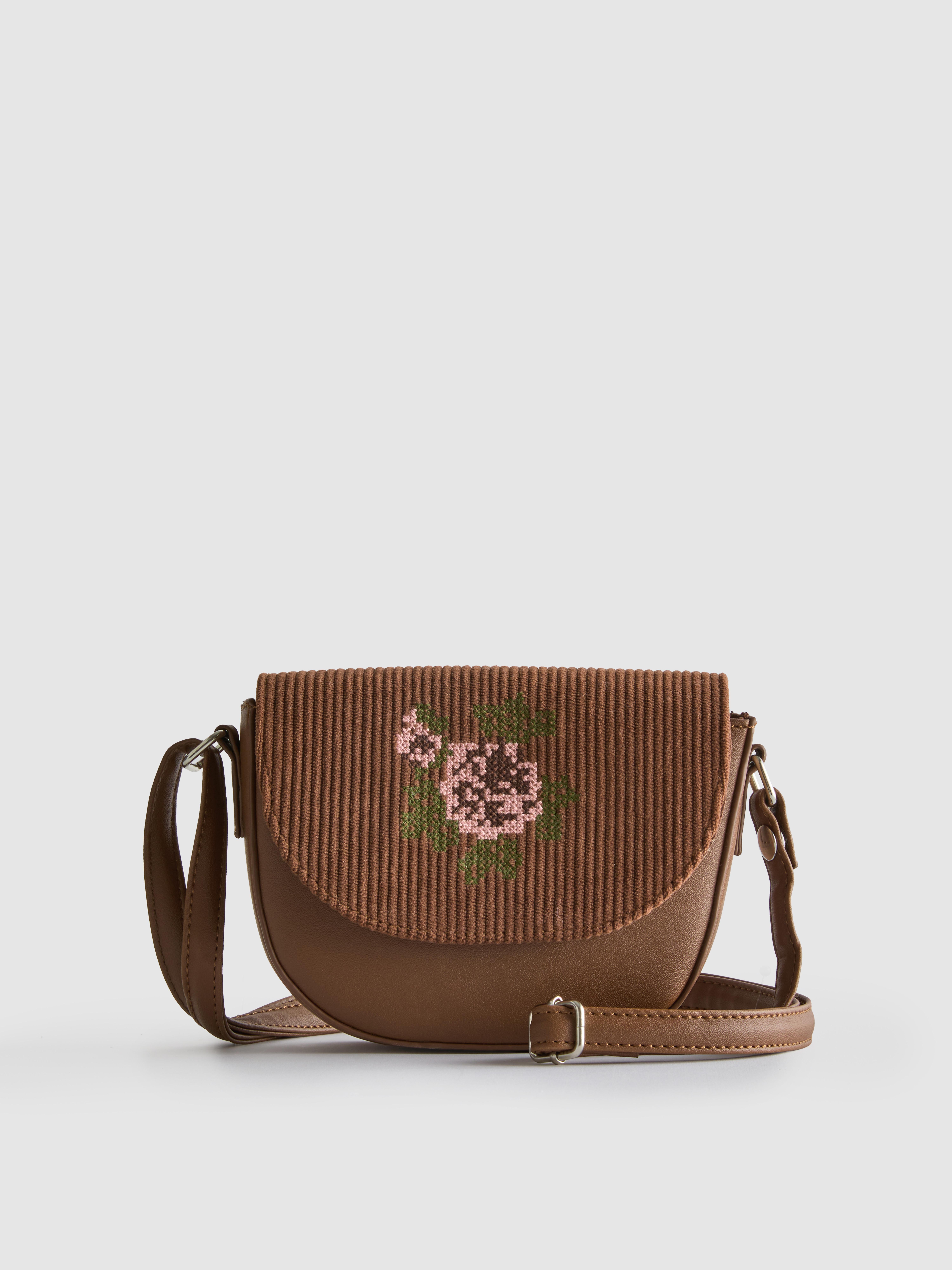 The Edit Embroidered Crossbody Bag