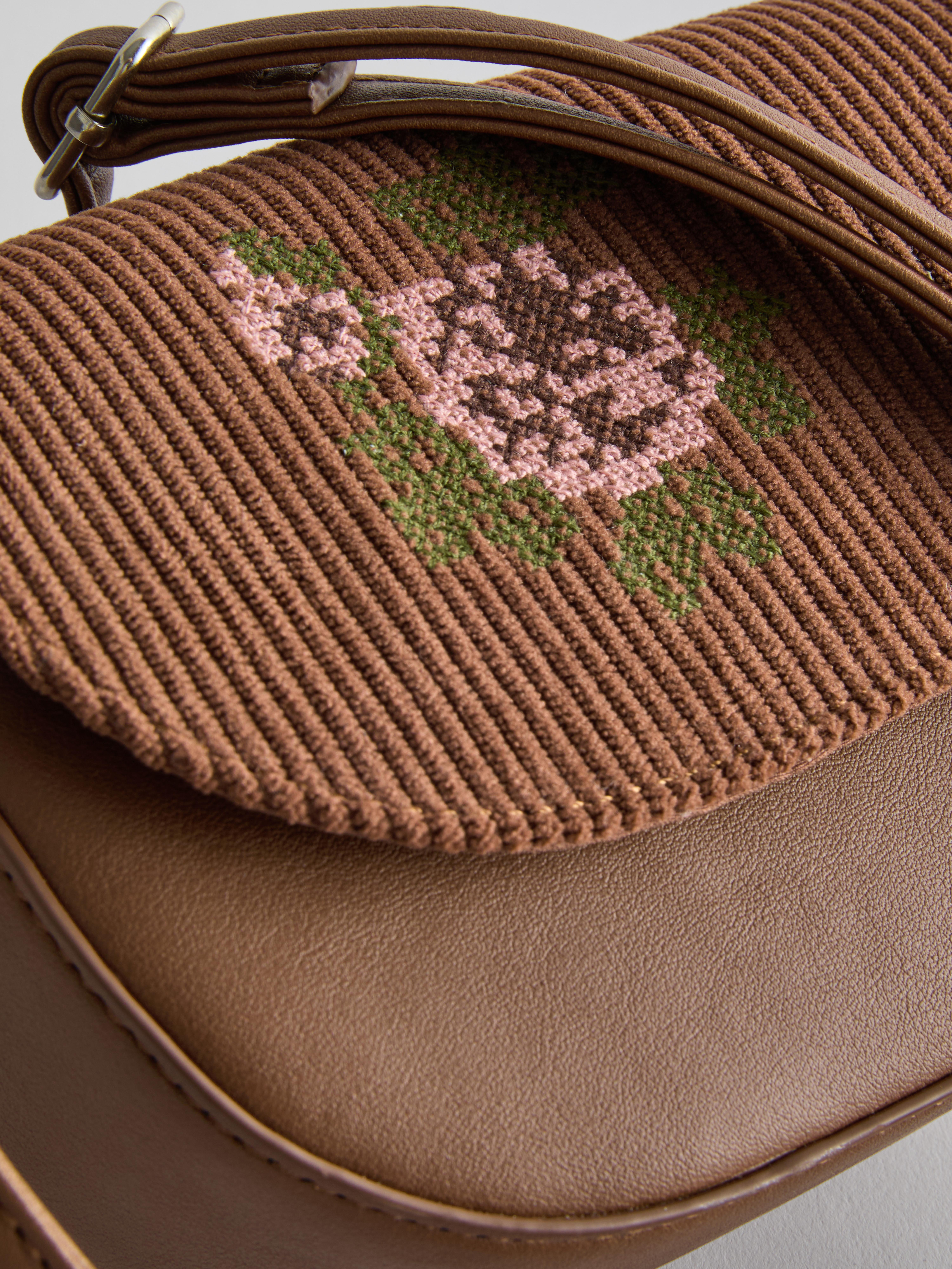 The Edit Embroidered Crossbody Bag