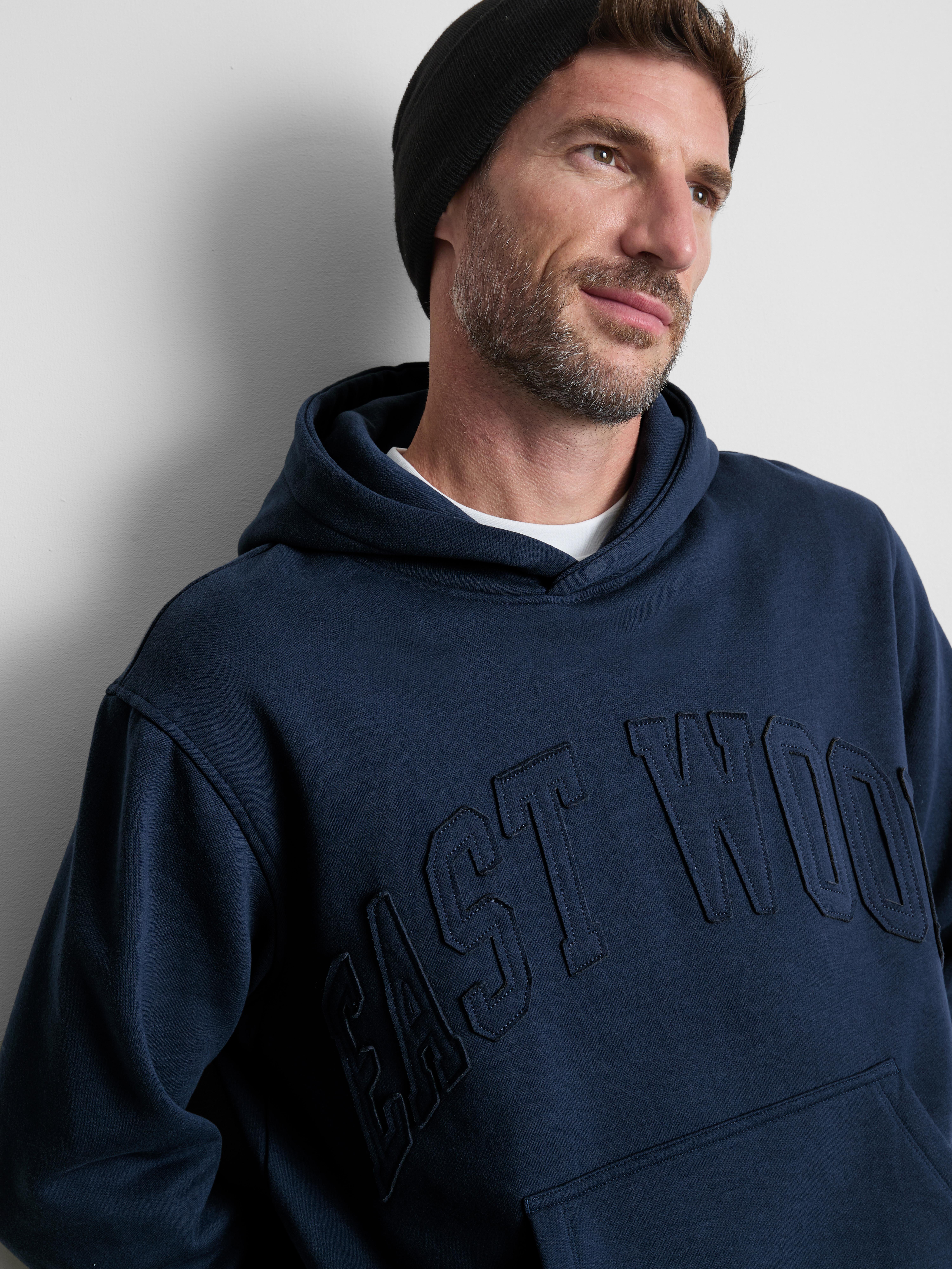Sweat à capuche en mélange de coton East Wood
