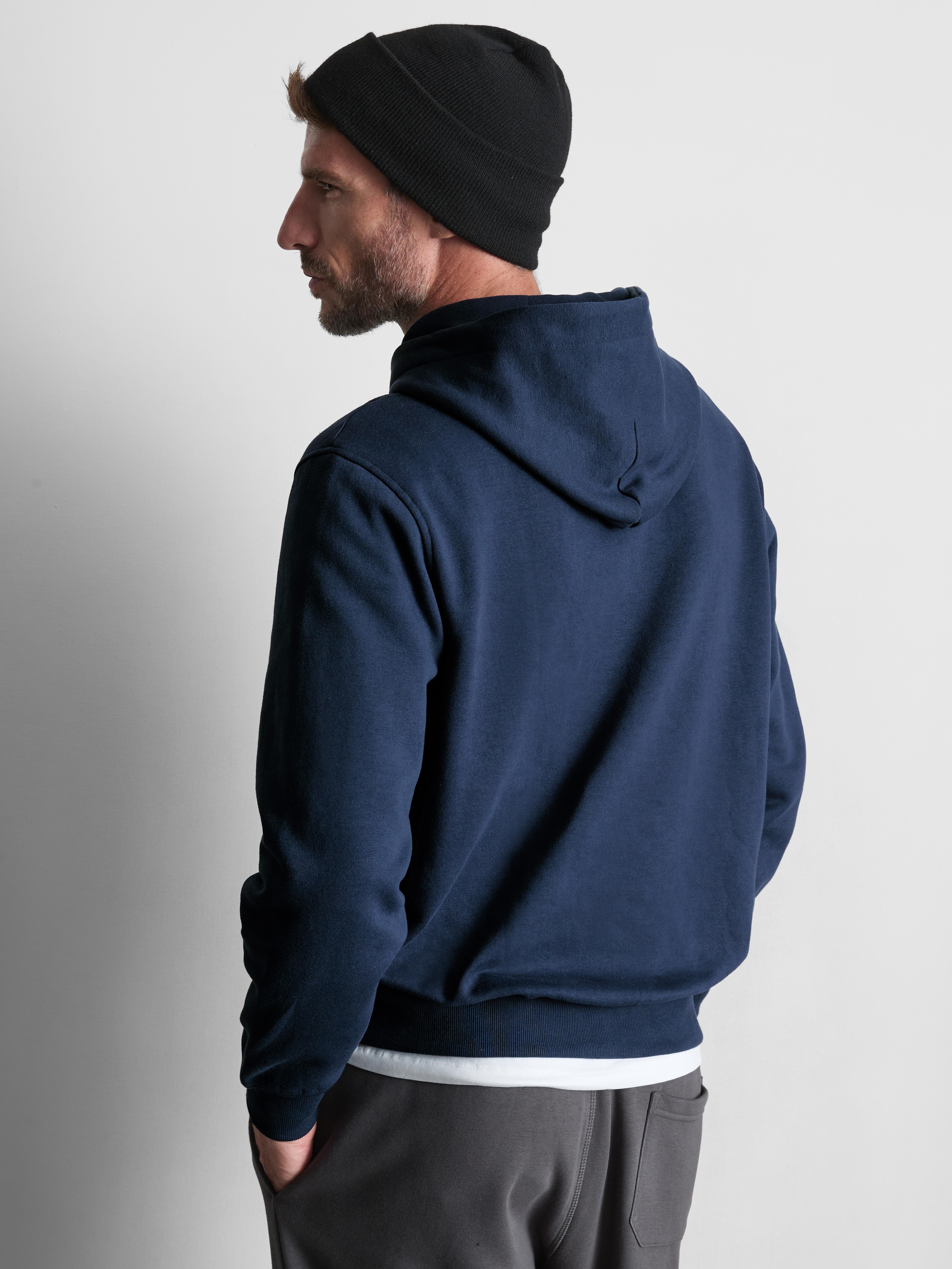 Sweat à capuche en mélange de coton East Wood