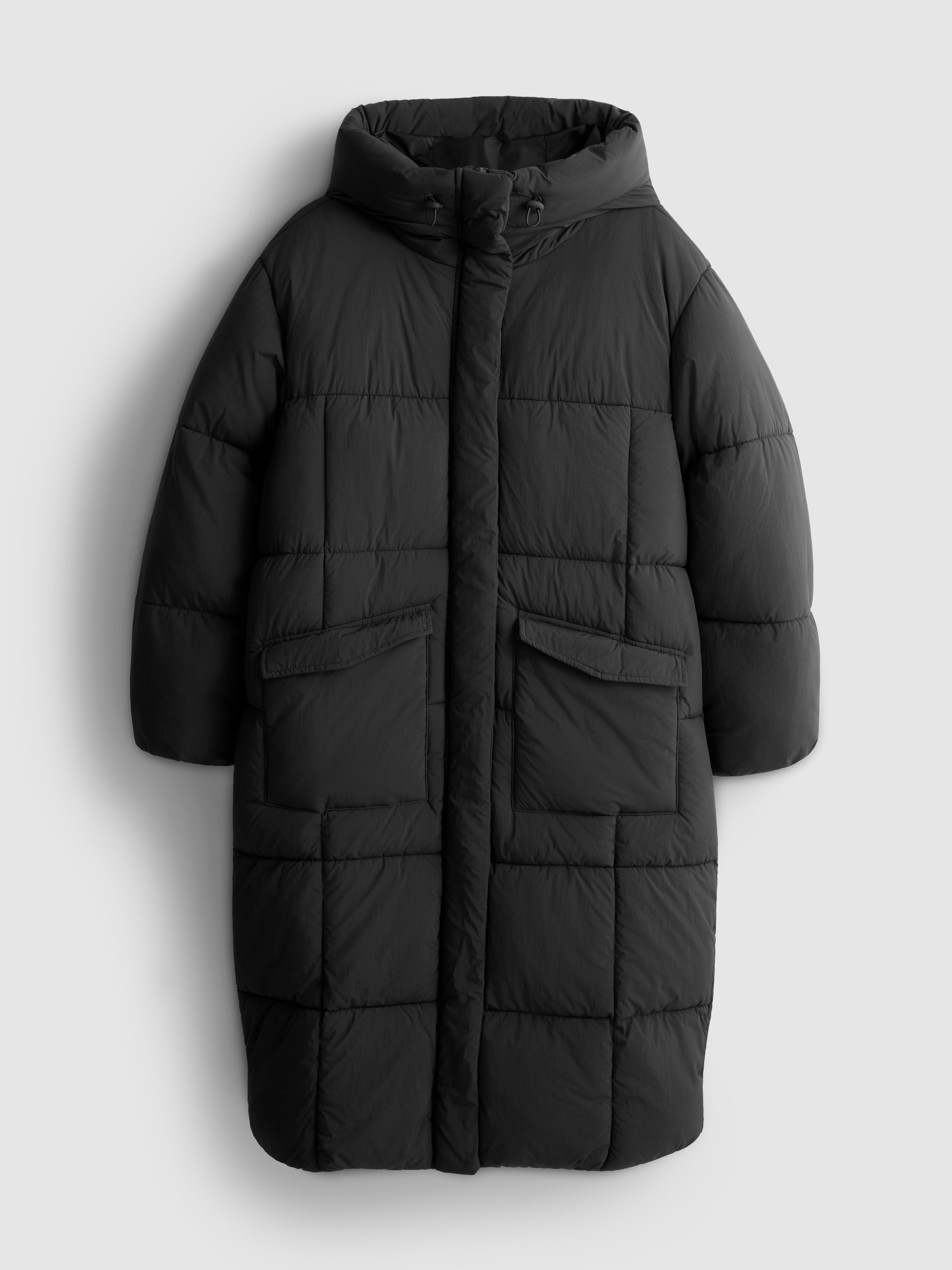 Longline Hooded Puffer Jacket