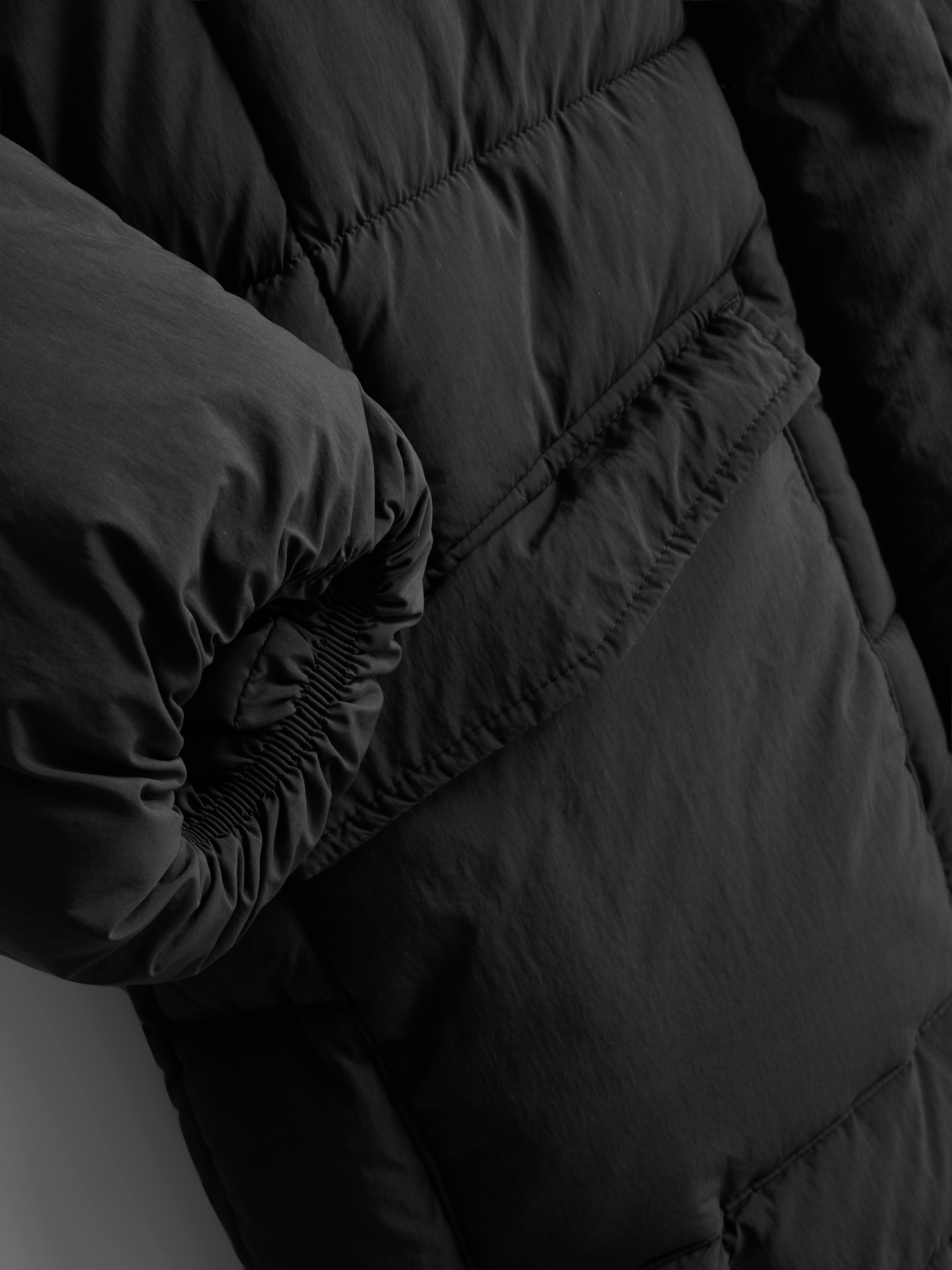 Longline Hooded Puffer Jacket
