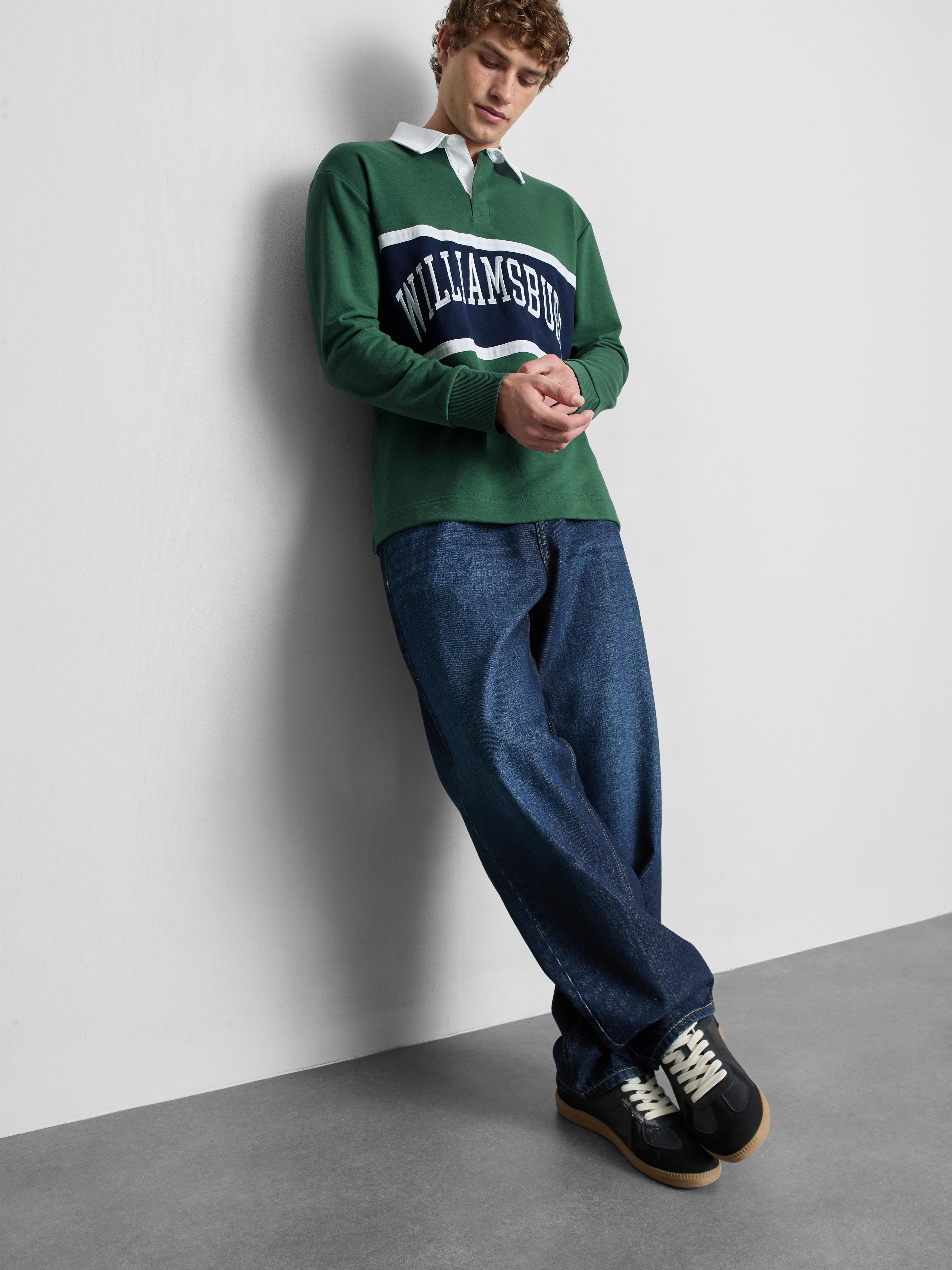 Cotton Blend Williamsburg Rugby Shirt