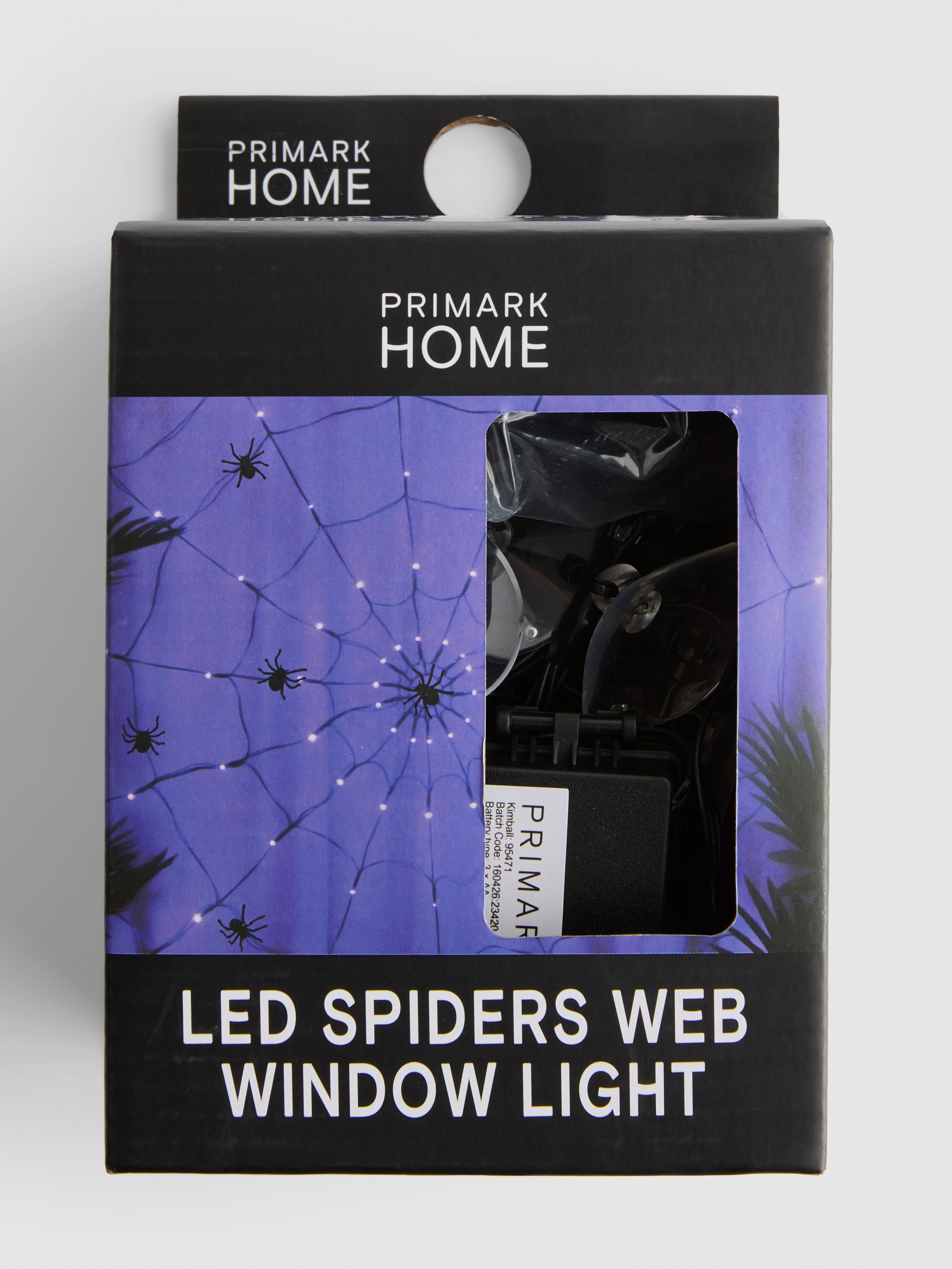 LED Spider Web Window Light