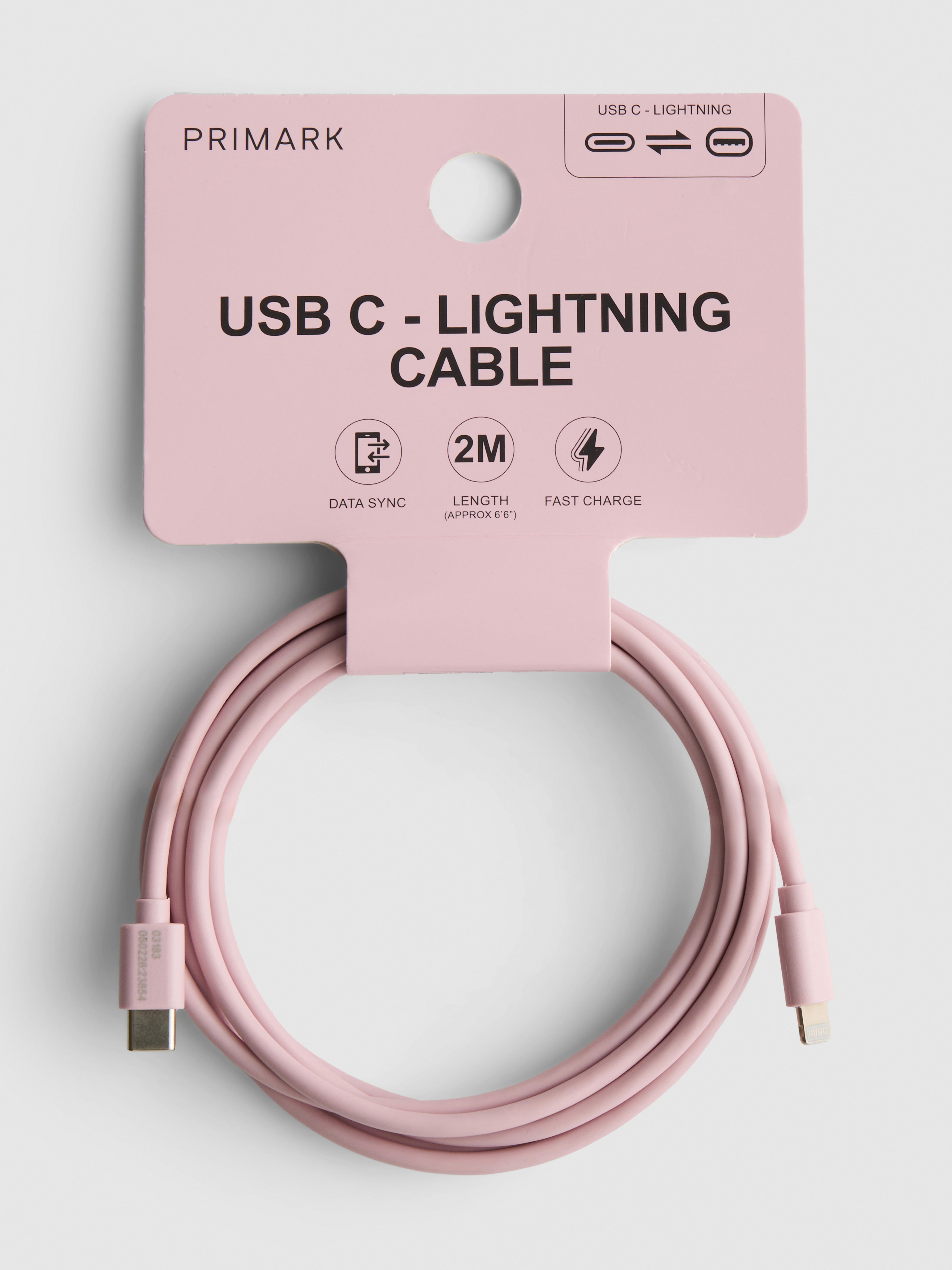 2m USB C To Lightning Cable